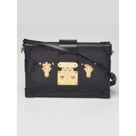 Louis Vuitton Louis Vuitton Black Monogram Vernis Petite Malle Bag