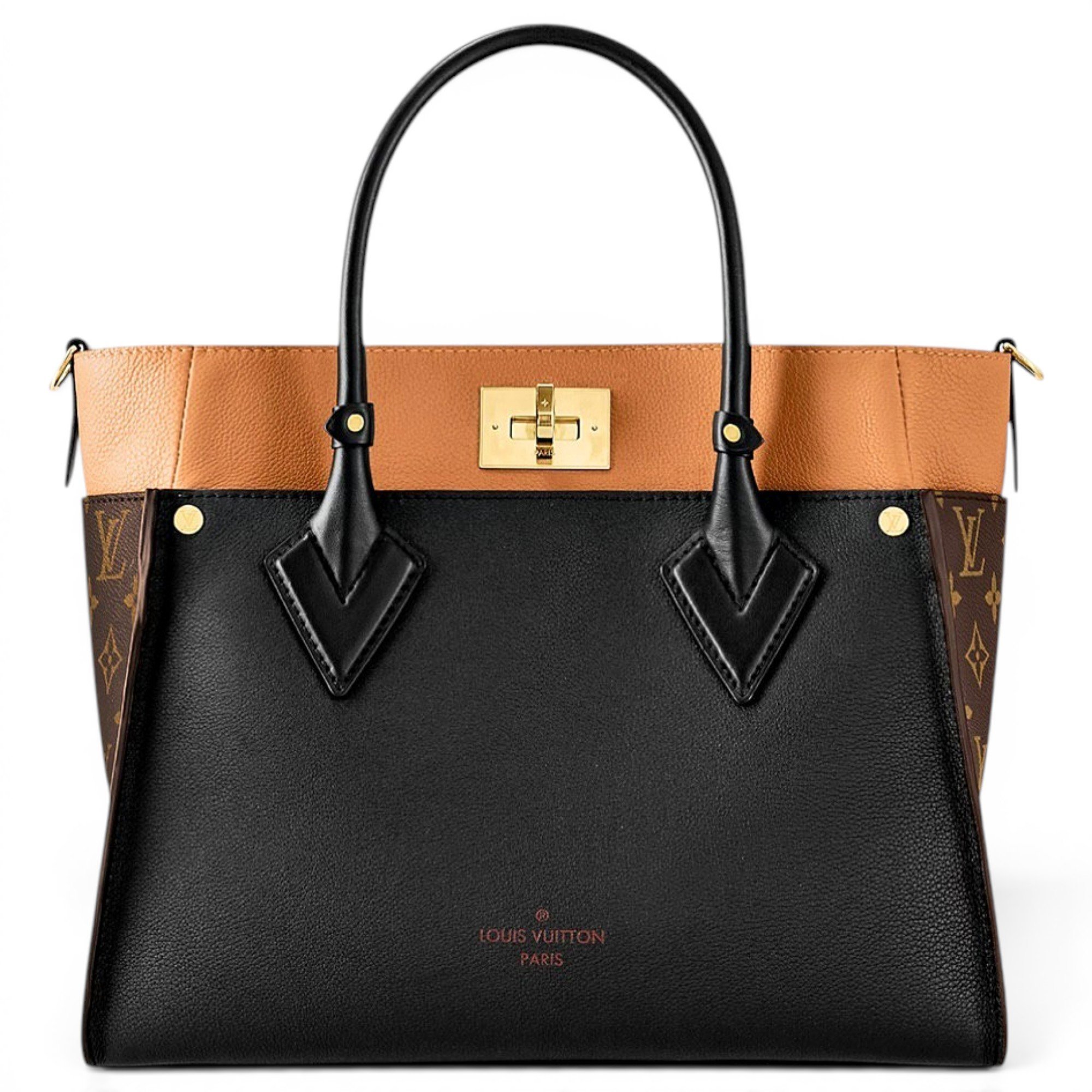 Louis Vuitton On My Side leather tote