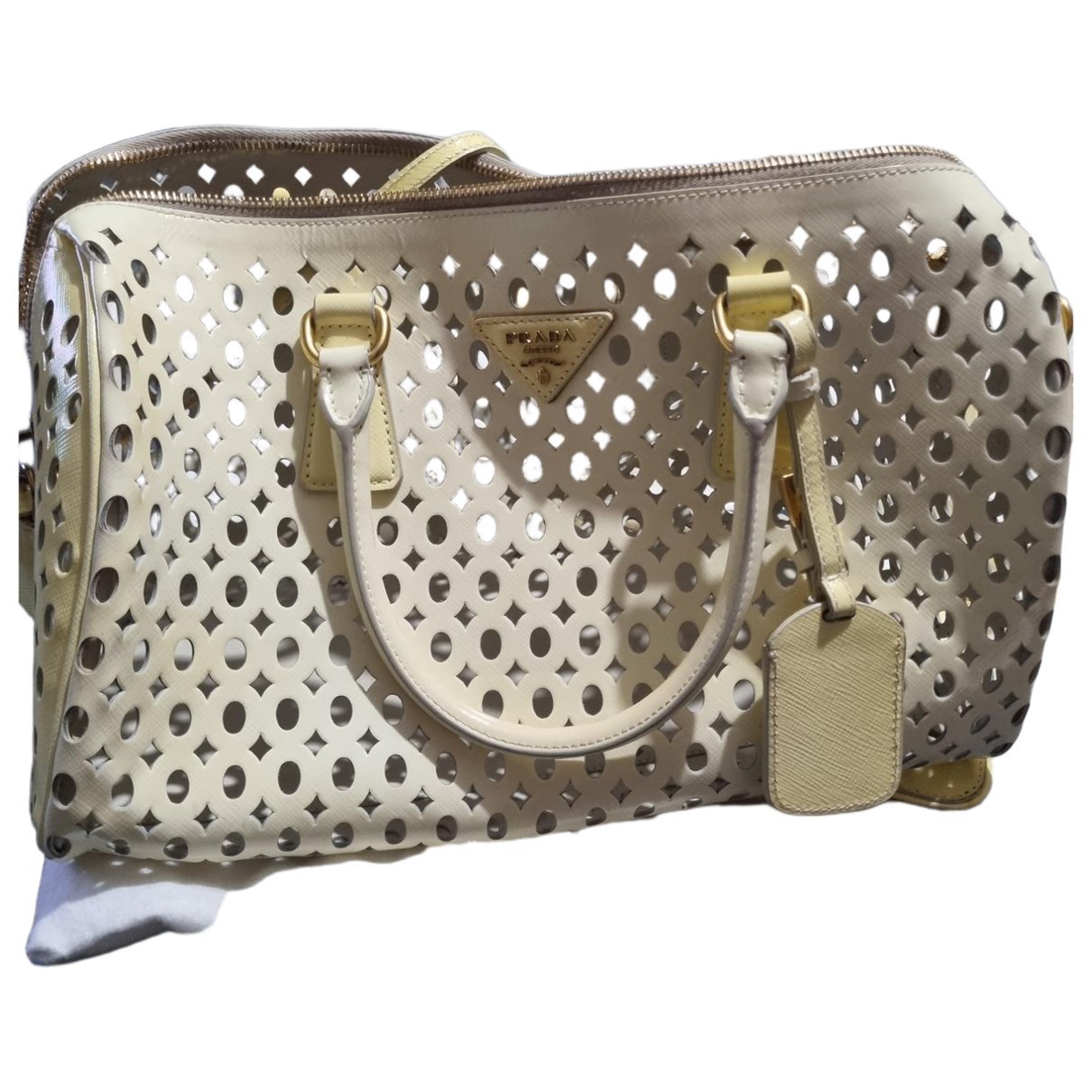 Leather bowling bag