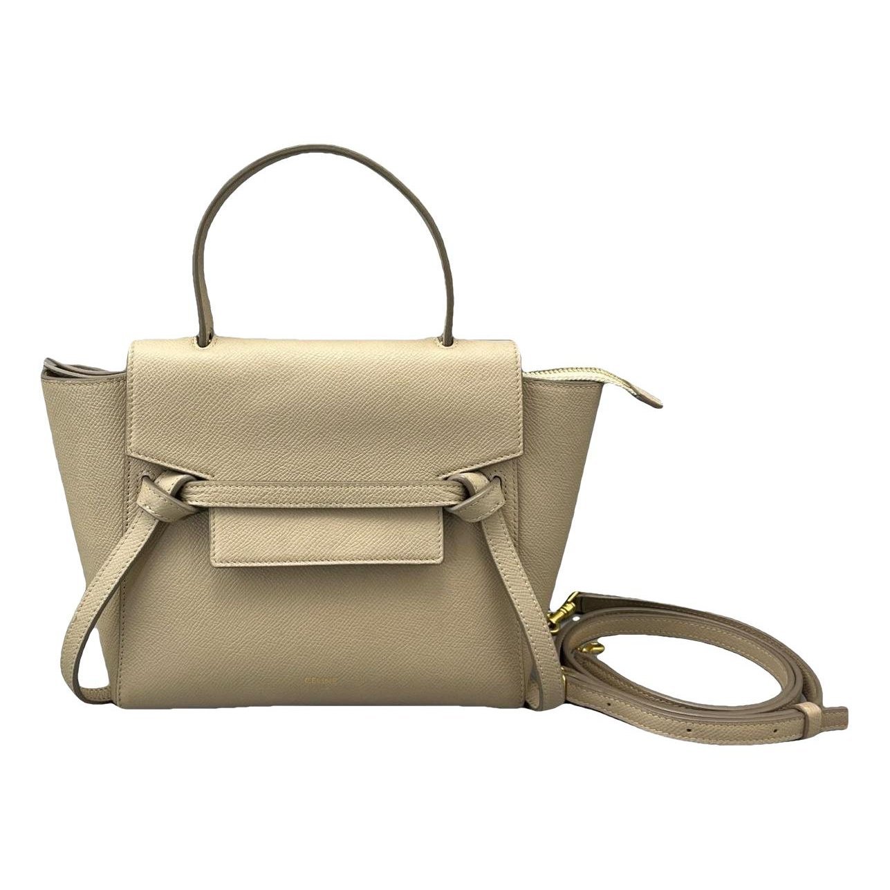 Belt leather handbag