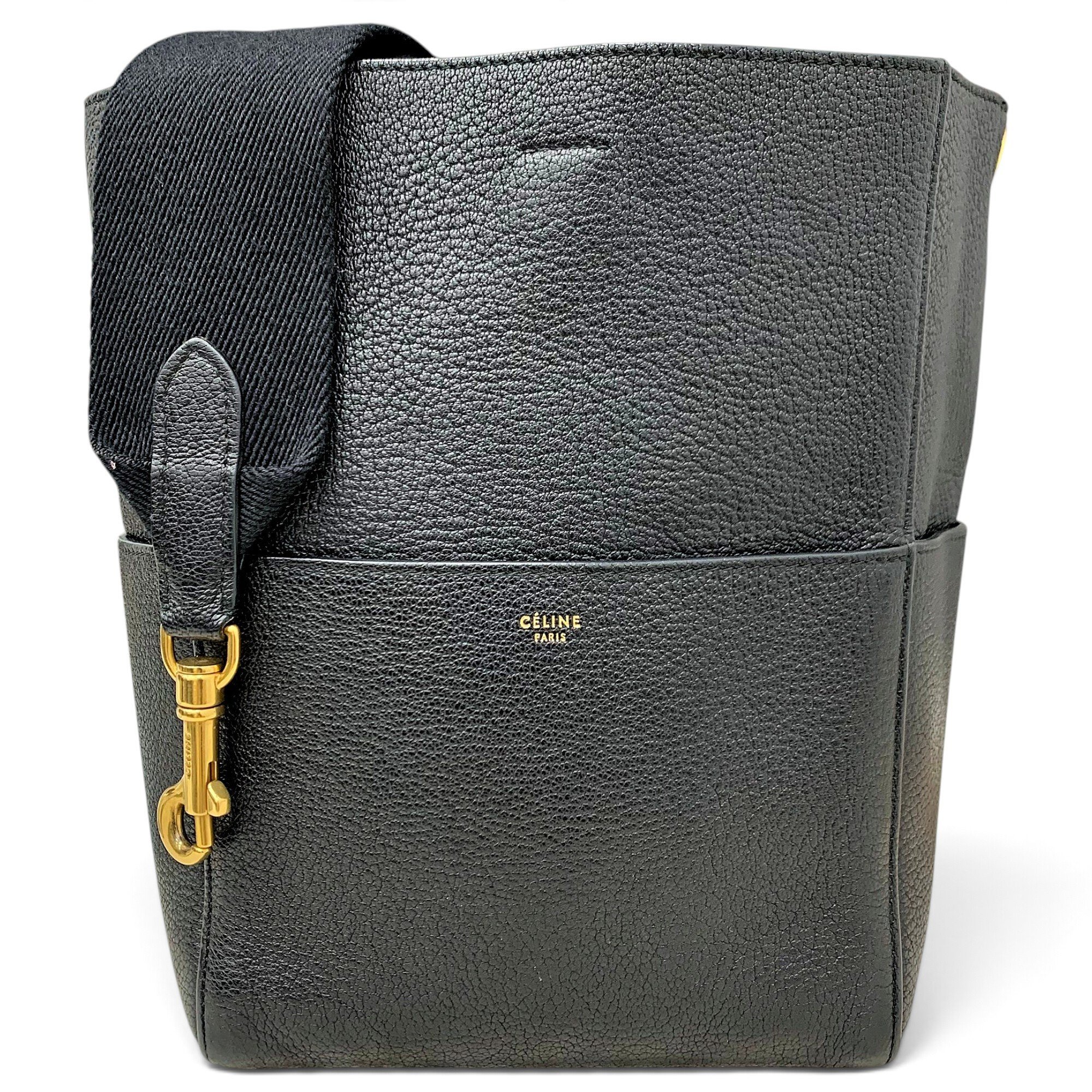Seau Sangle leather handbag
