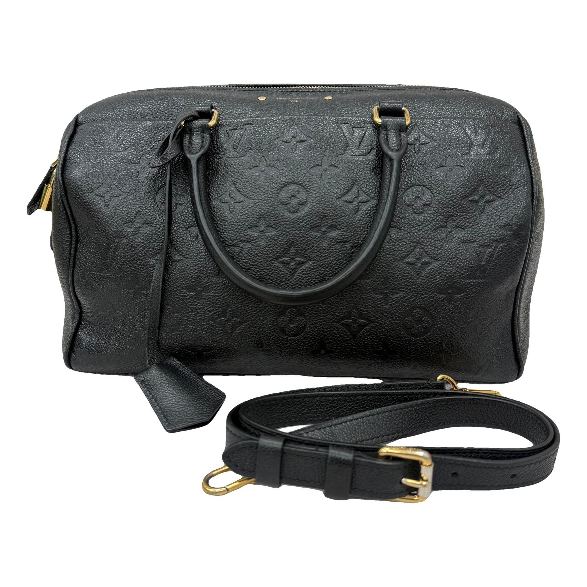 Speedy leather handbag