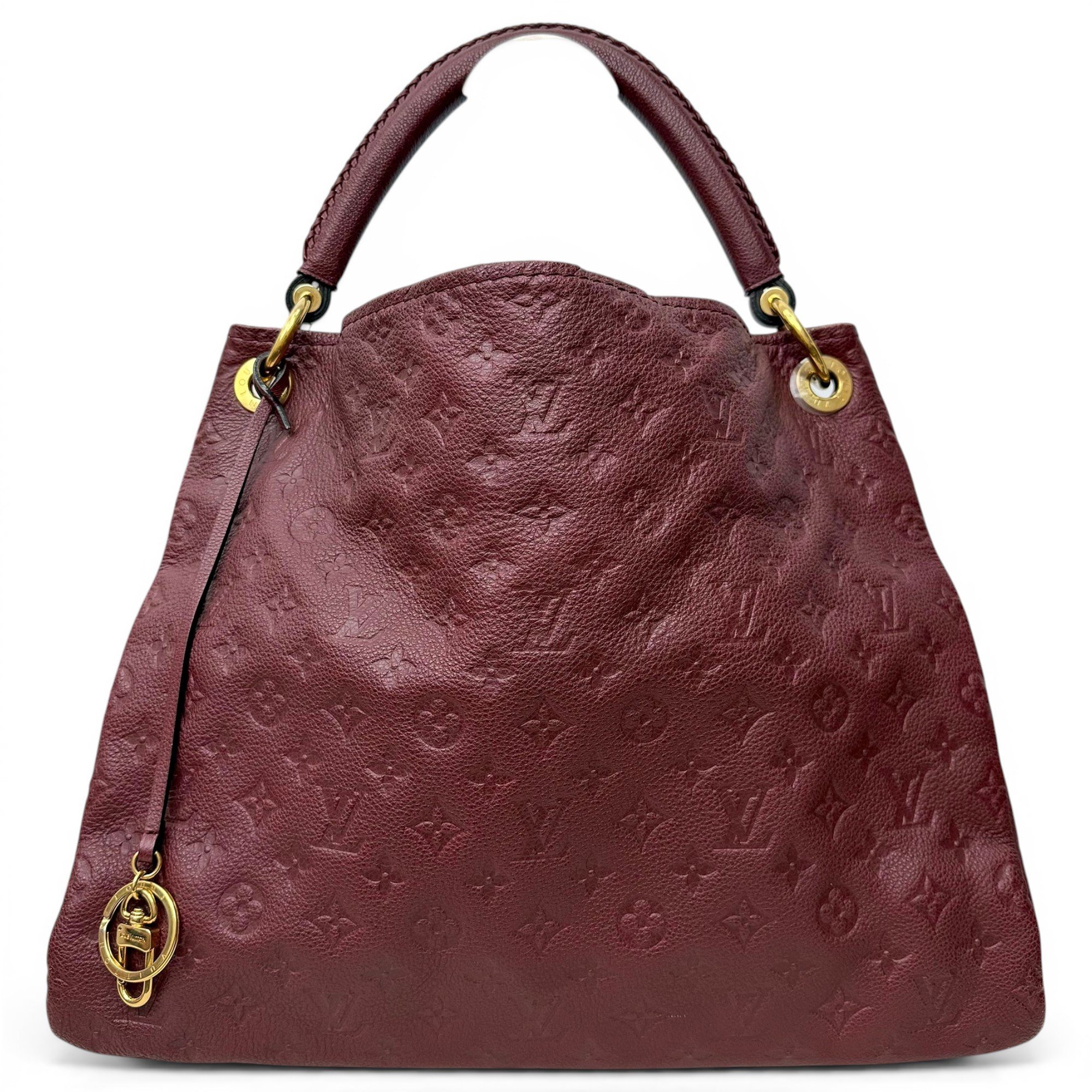 Artsy leather handbag