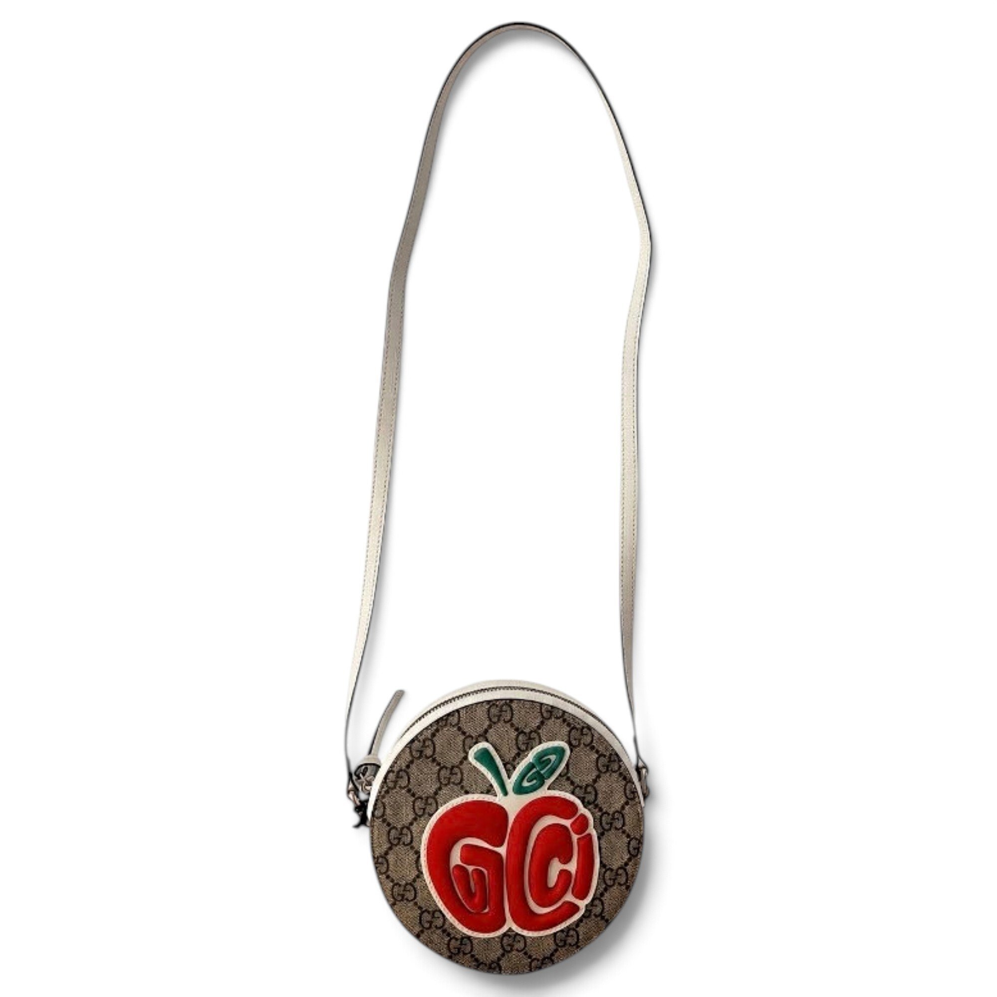 Ophidia Round cloth crossbody bag