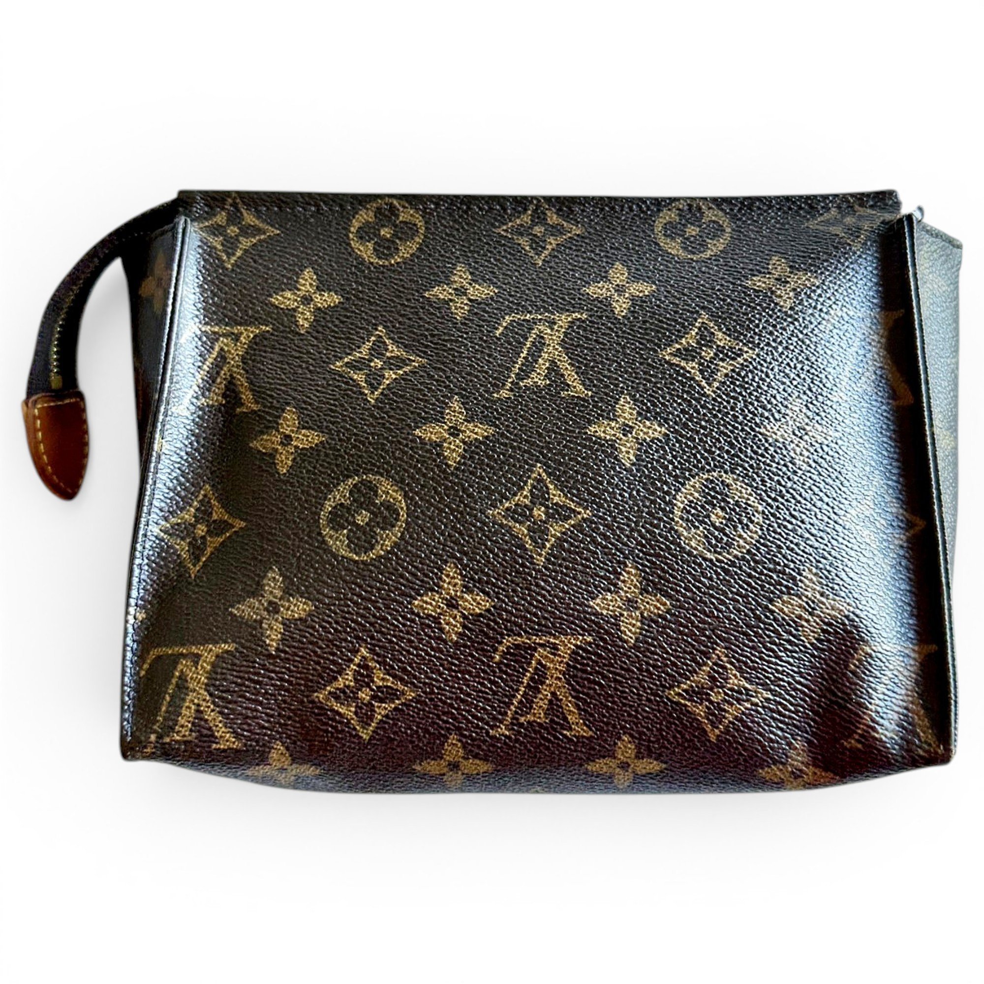 Leather clutch bag