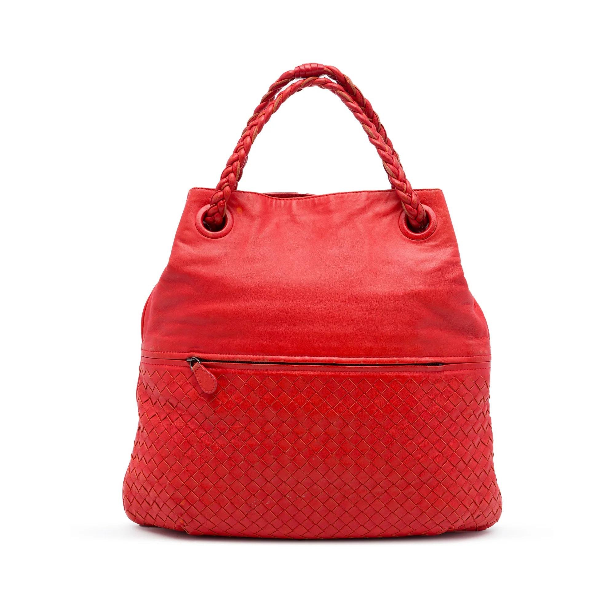 Leather tote