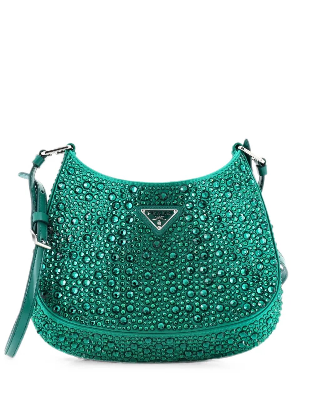 Cleo Shoulder Bag Crystal Embellished Satin Small crossbody bag