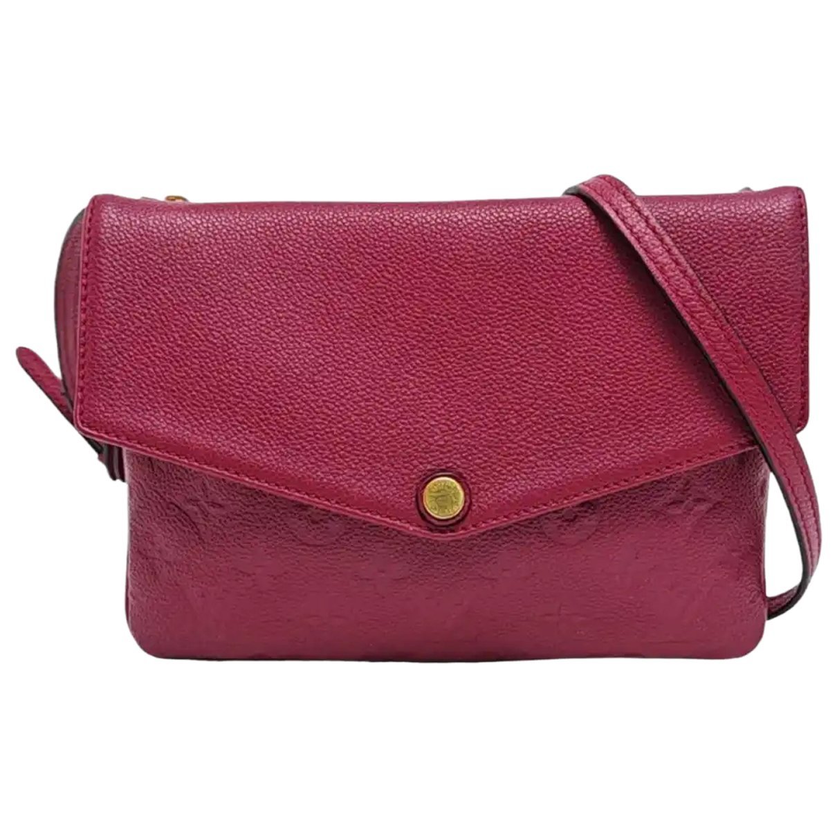 Twice leather crossbody bag