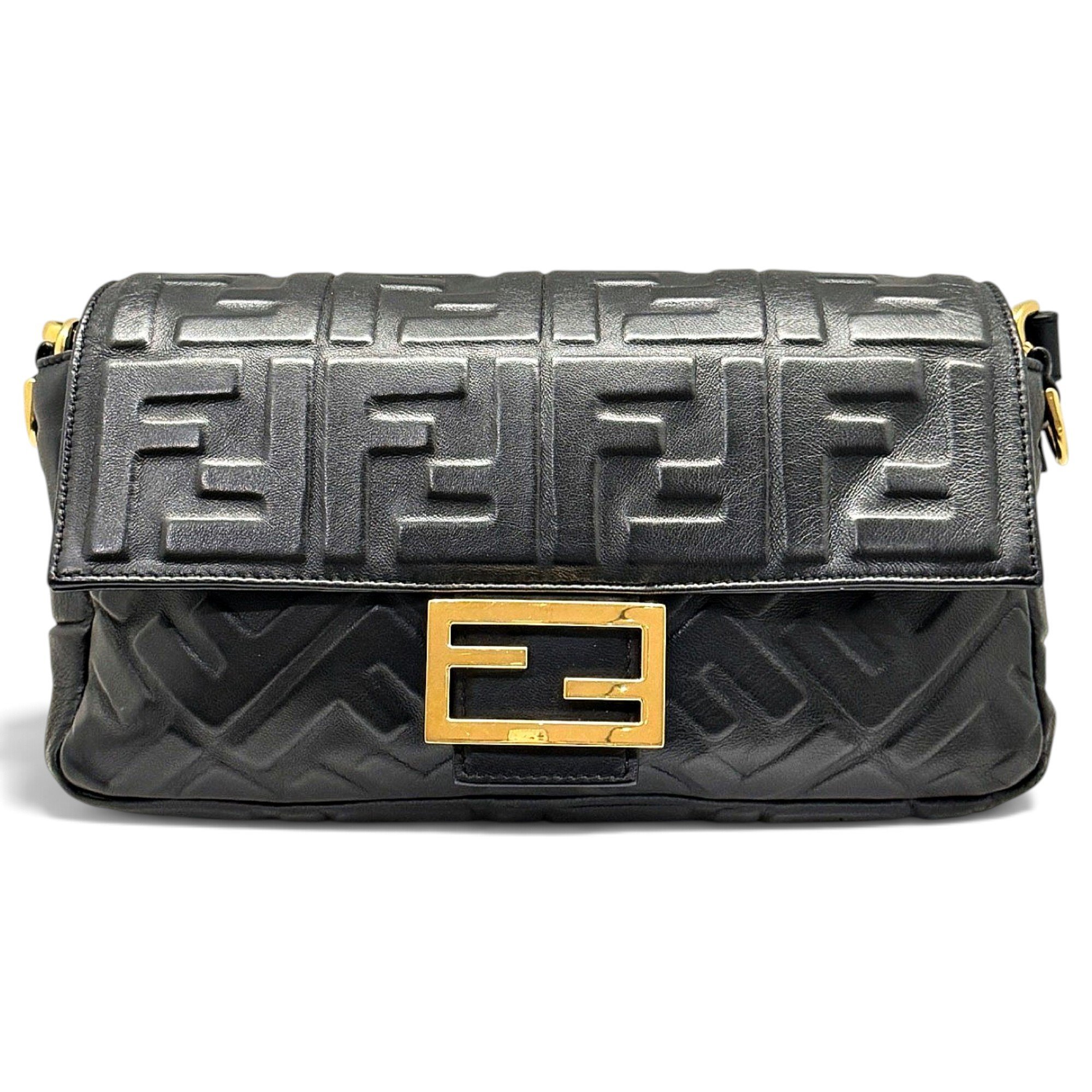 Baguette leather handbag