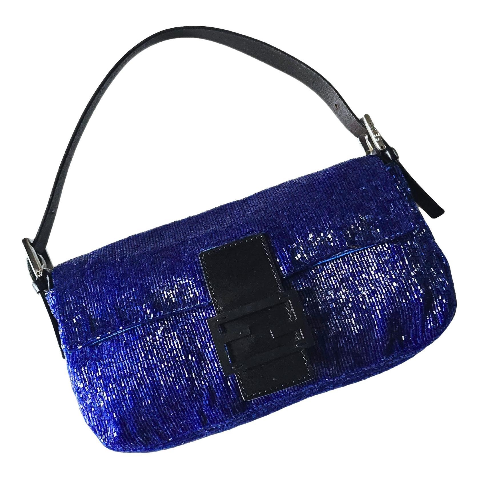 Baguette glitter handbag