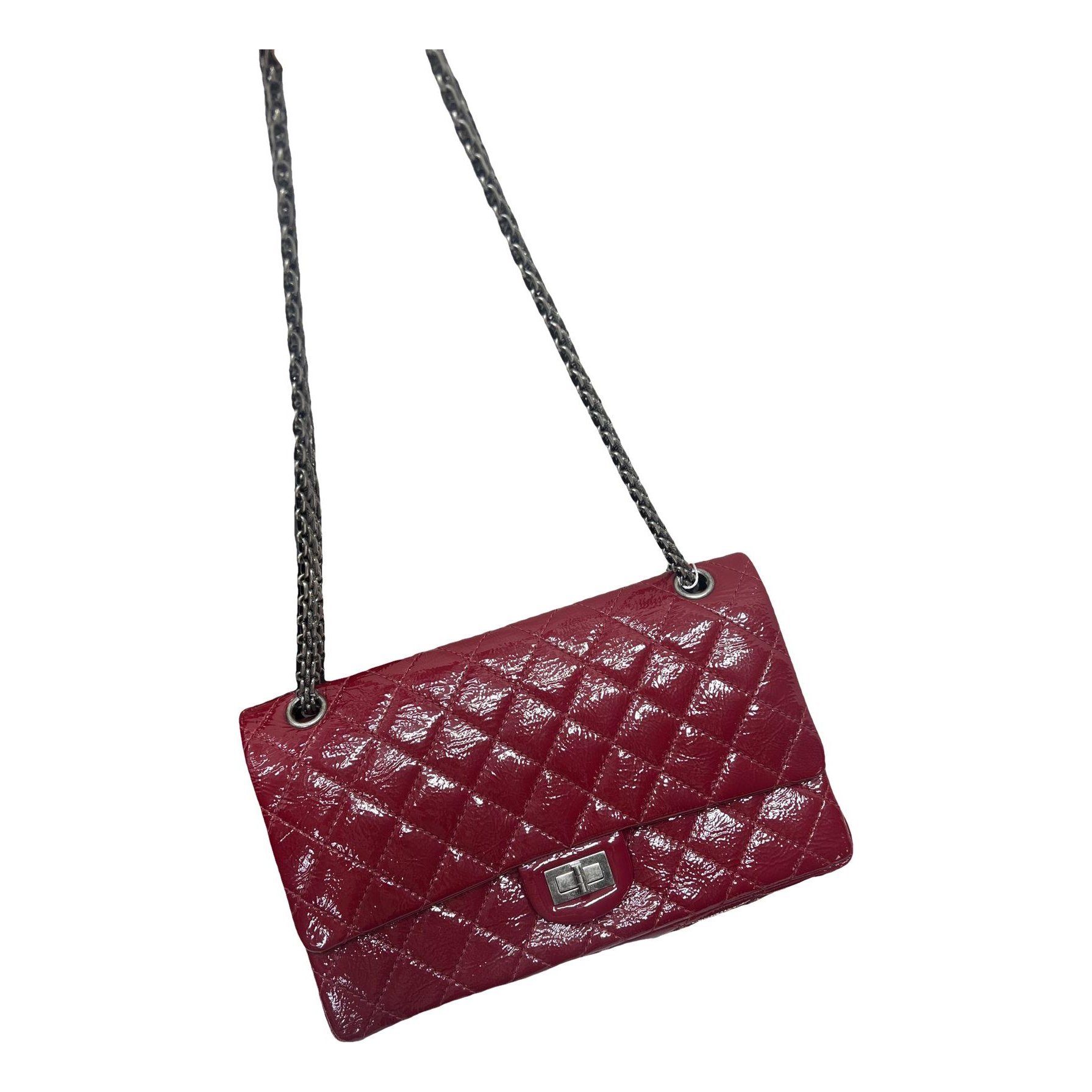 2.55 patent leather handbag