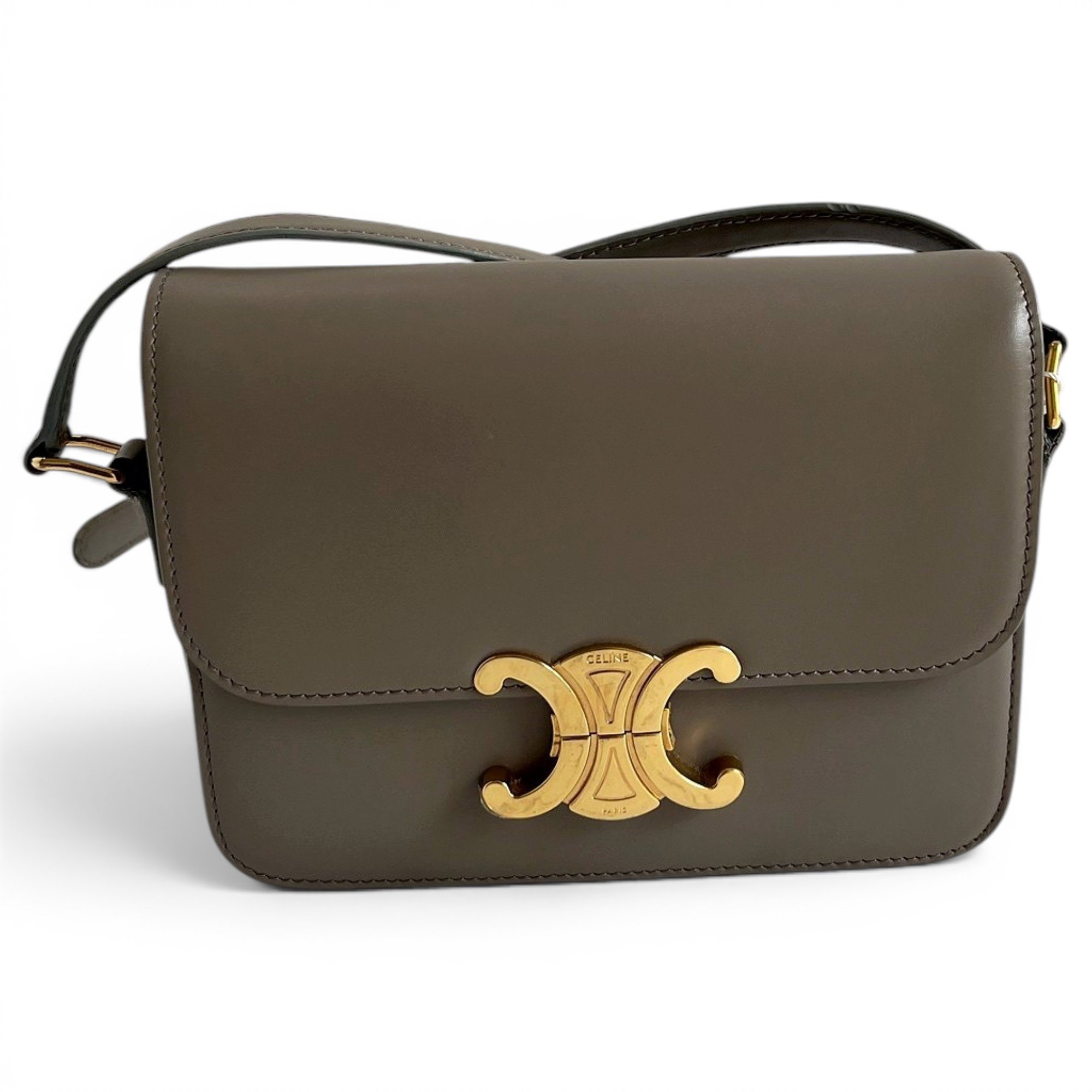 Triomphe leather handbag