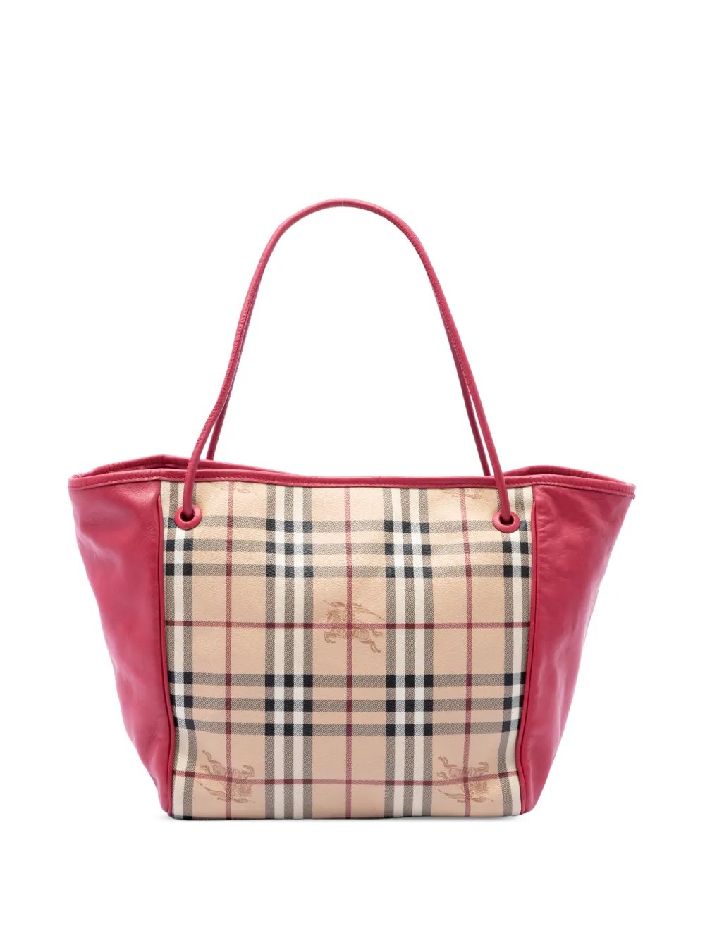 2000-2017 Small Haymarket Check Coated Canvas and Calfskin Canterbury tote bag