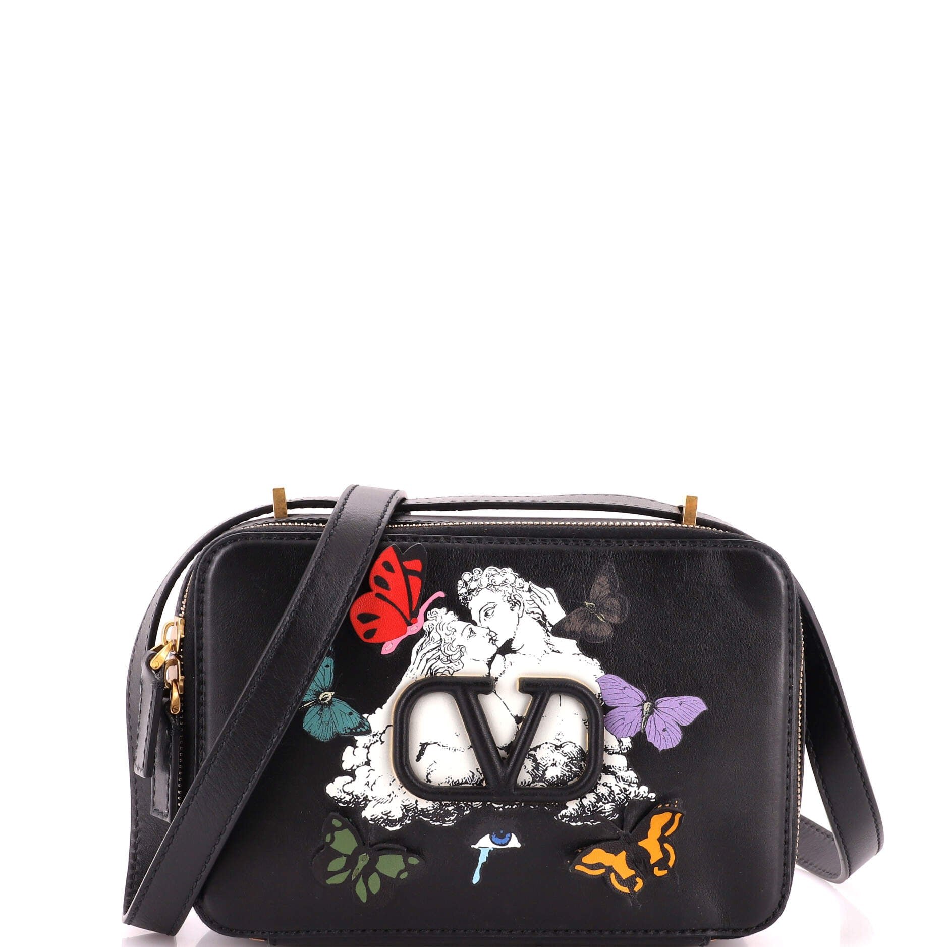 Valentino Garavani VSling Camera Bag Printed Leather Medium