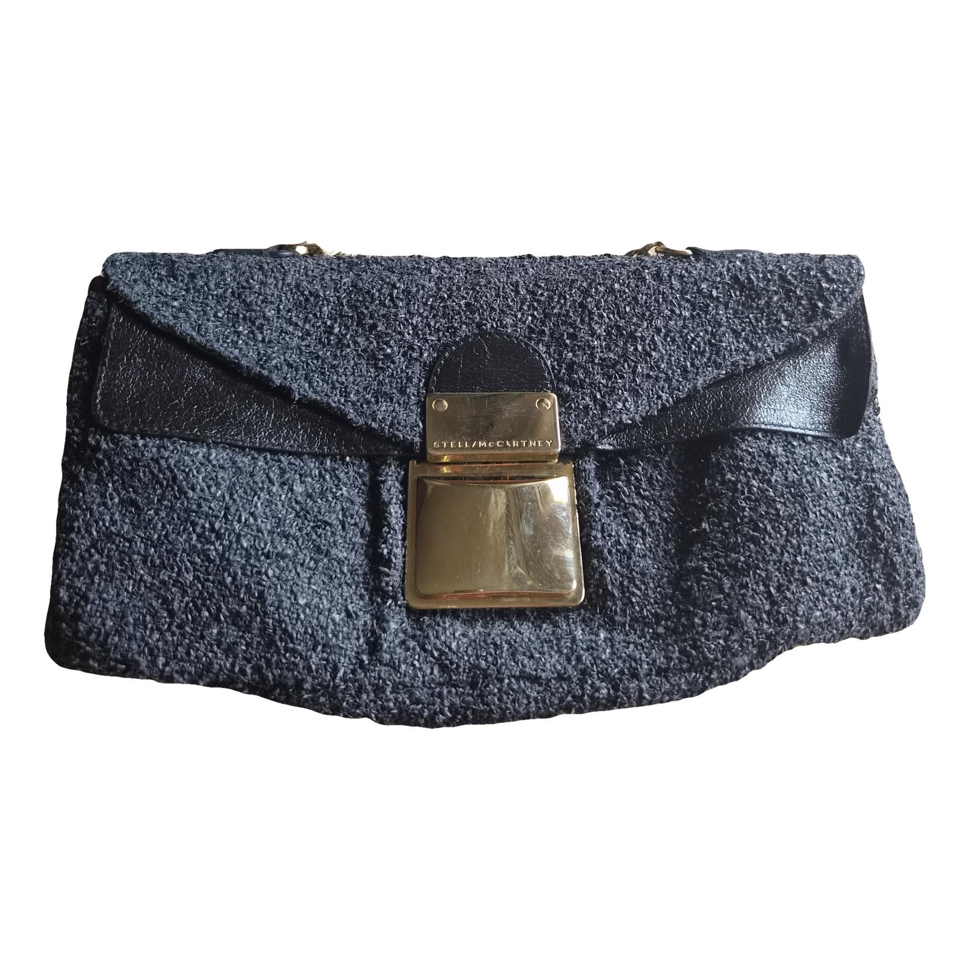 Tweed clutch bag