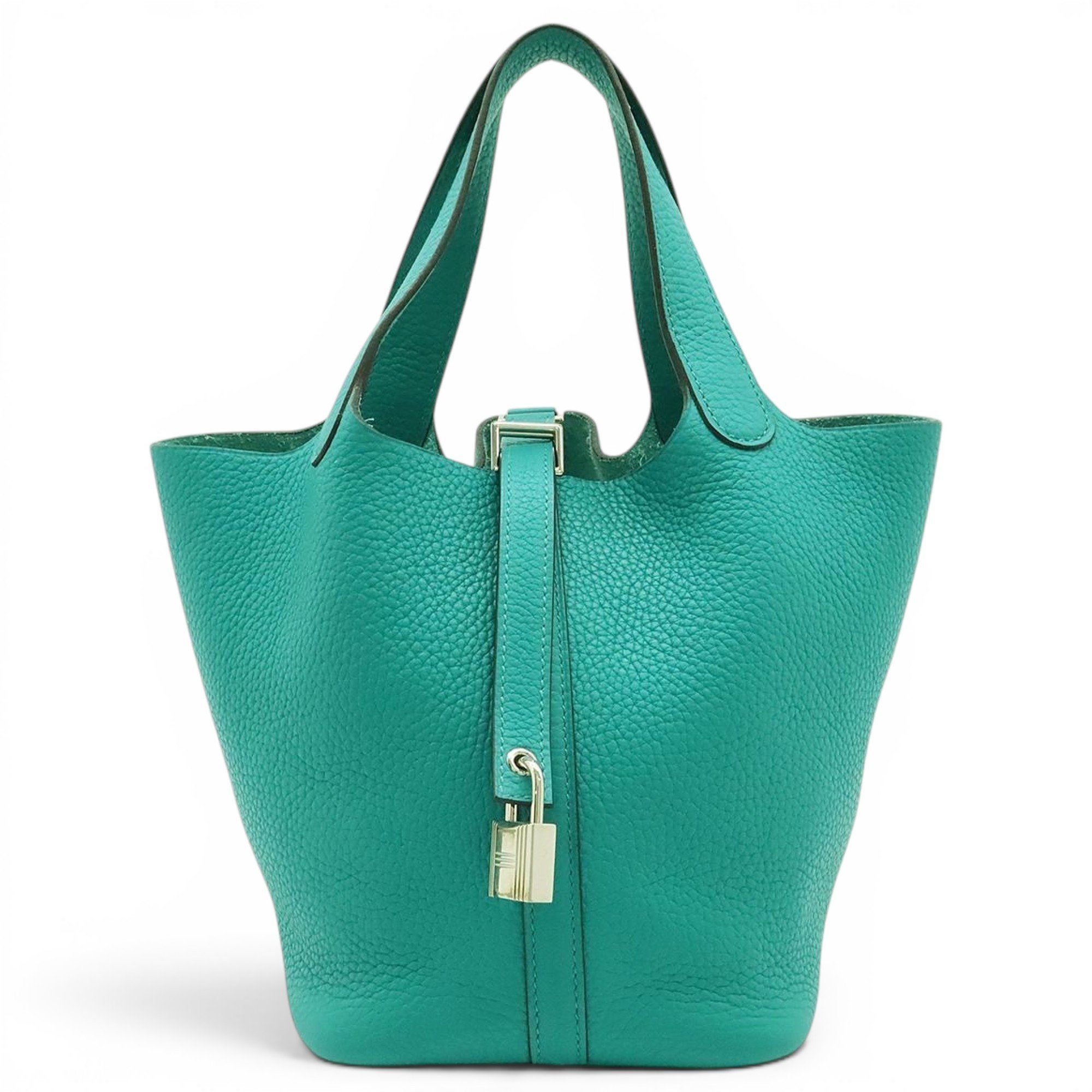 Picotin leather tote