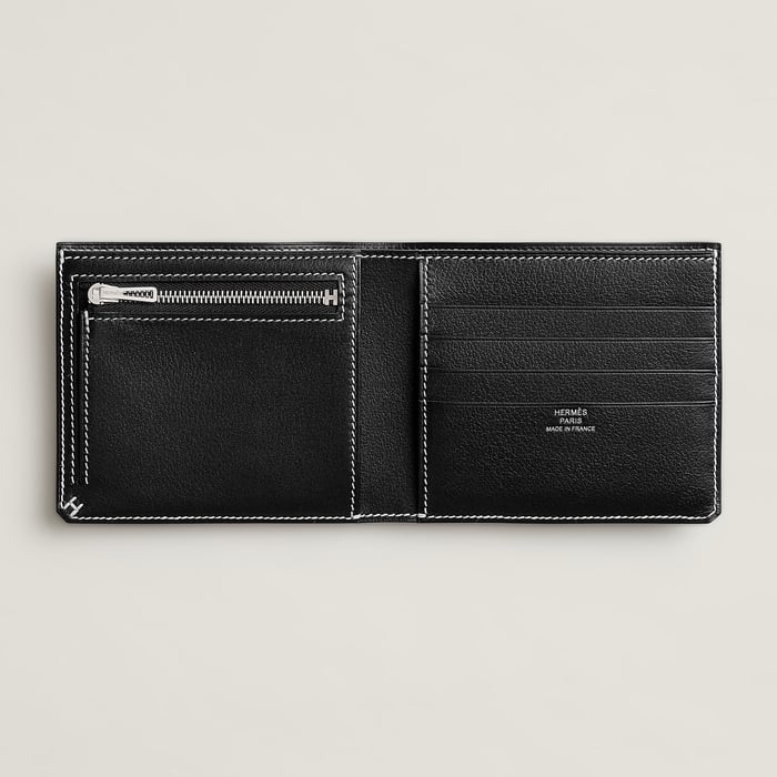 Noir H Sellier Compact Wallet