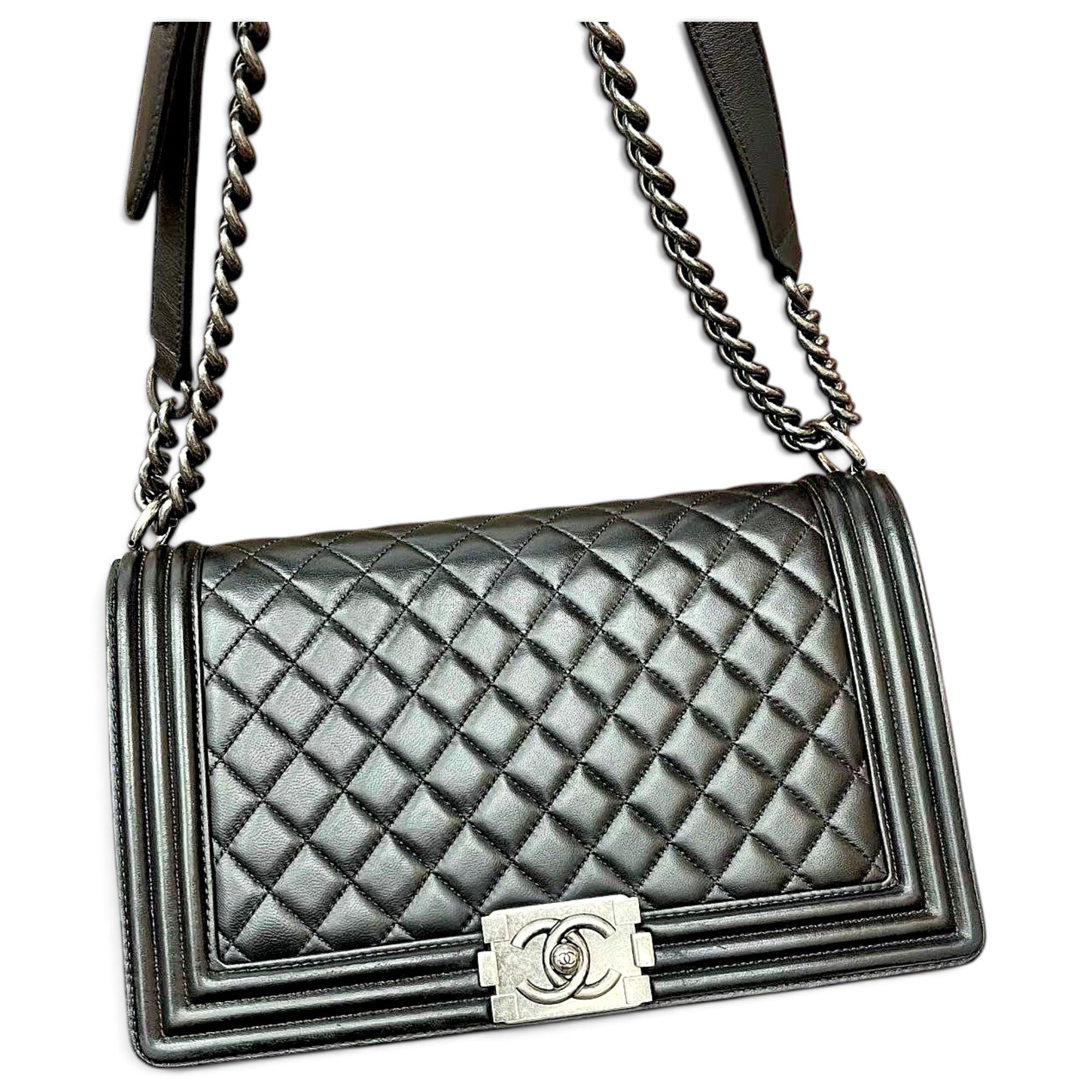 Boy leather crossbody bag