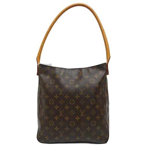 Looping leather handbag