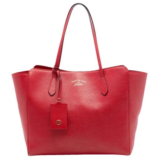 Swing leather tote