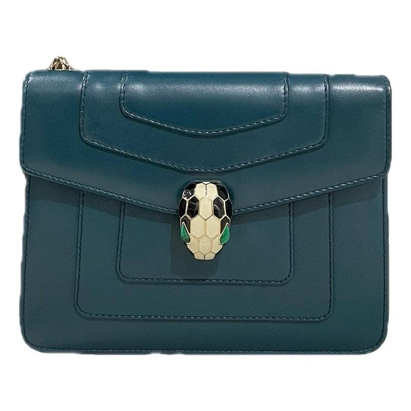 Serpenti leather handbag