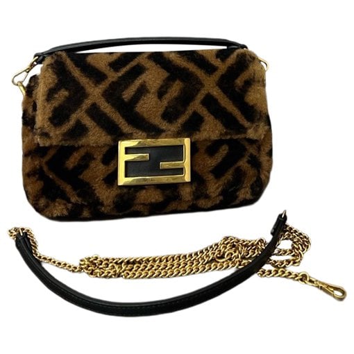 Baguette wool handbag