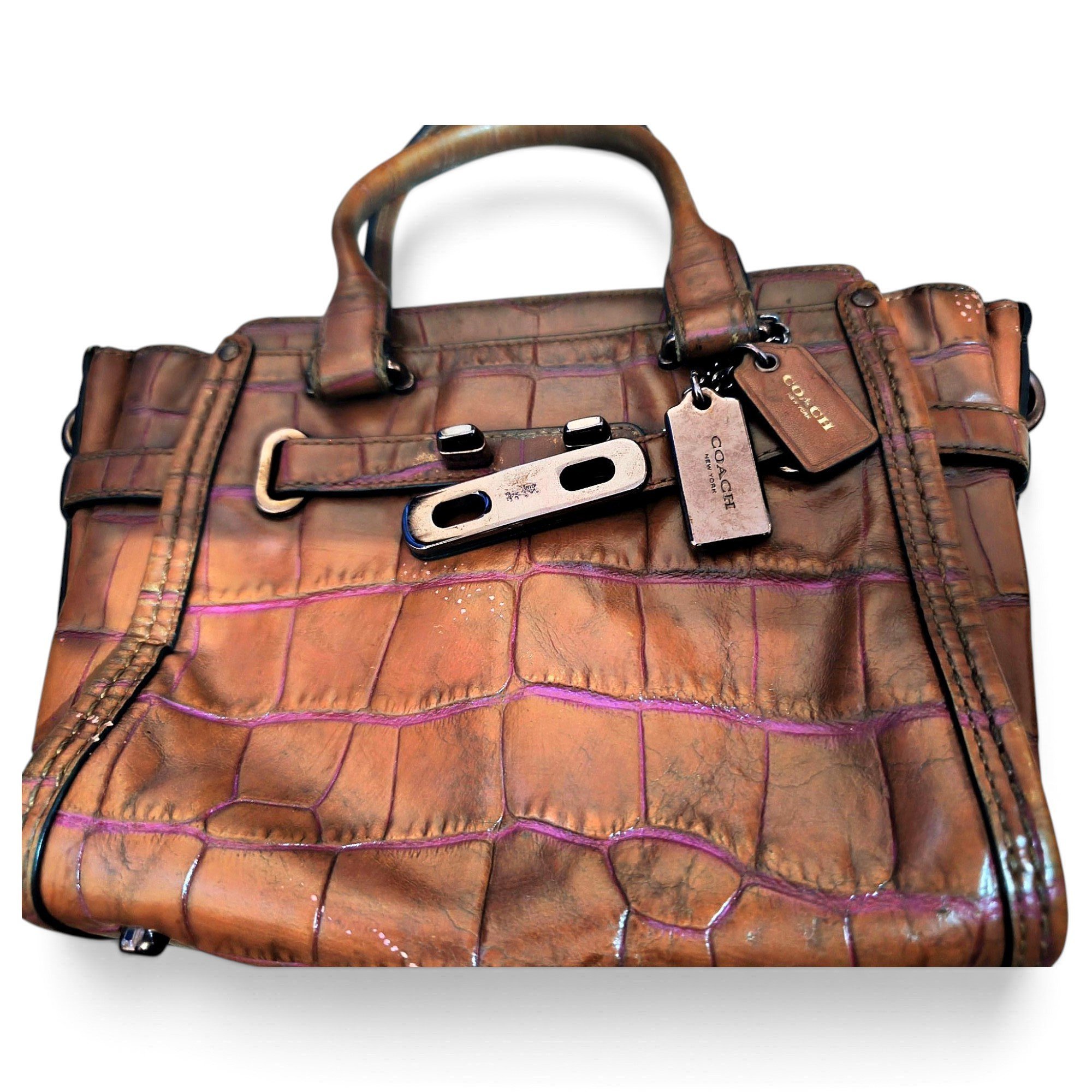 Leather satchel