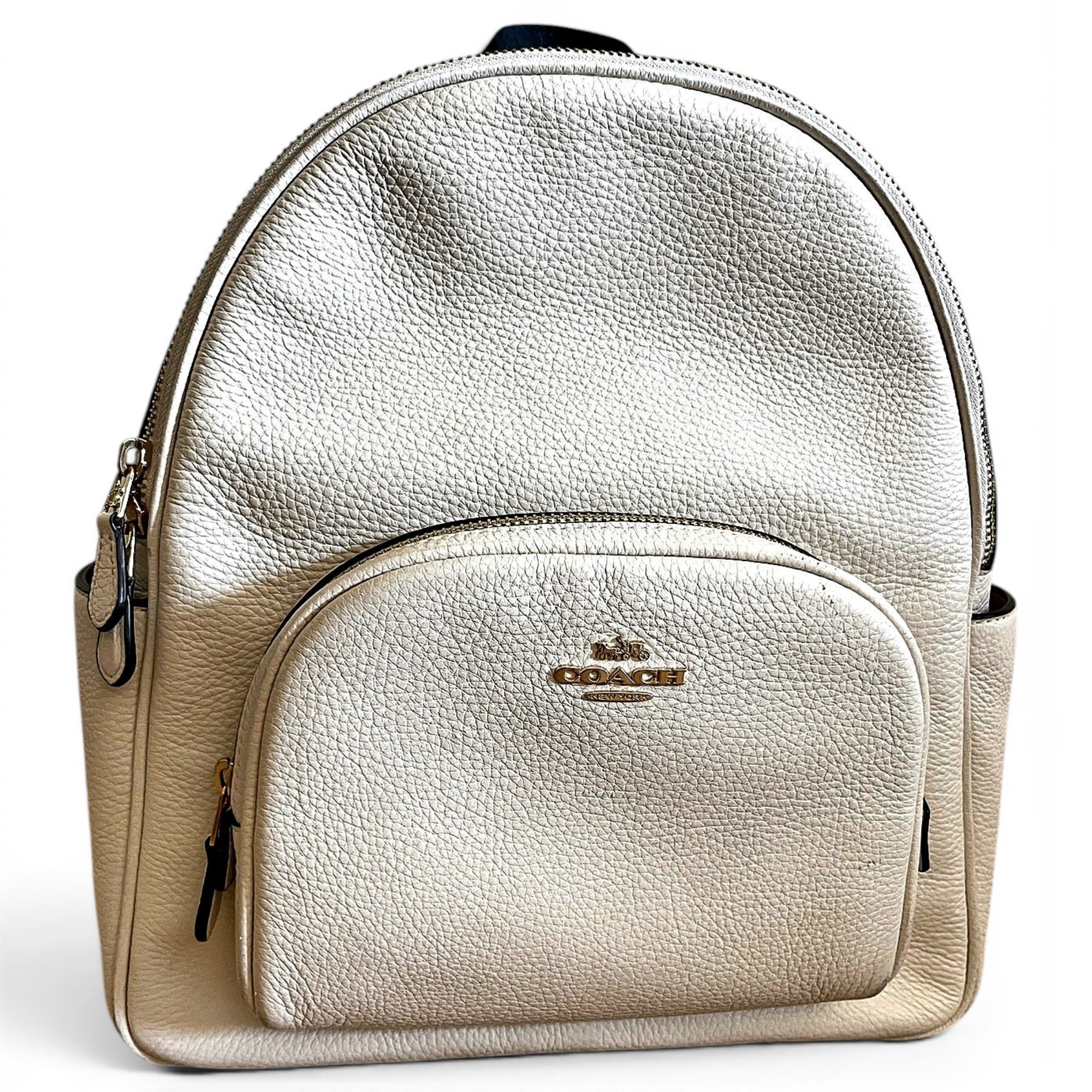 Leather backpack