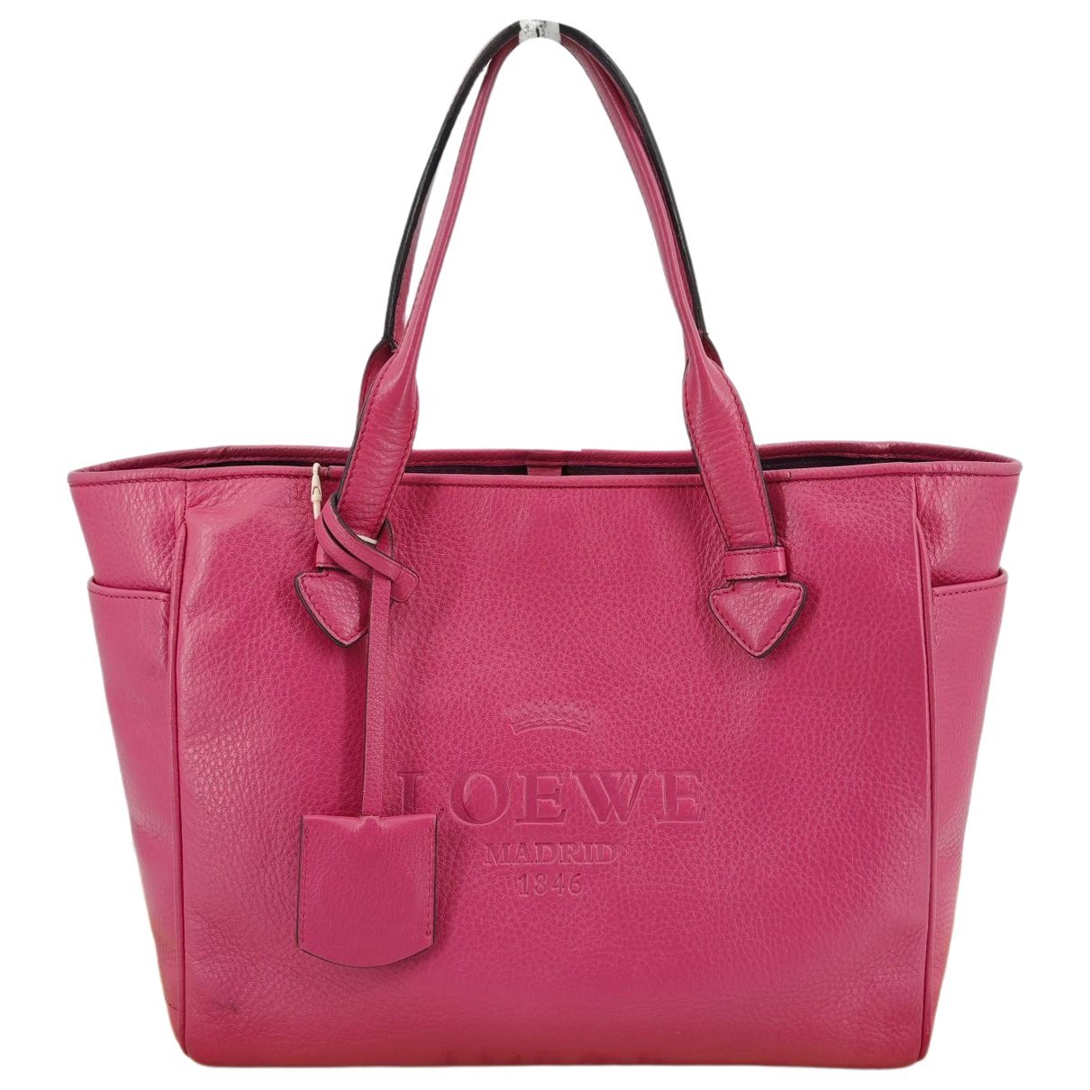 Leather tote