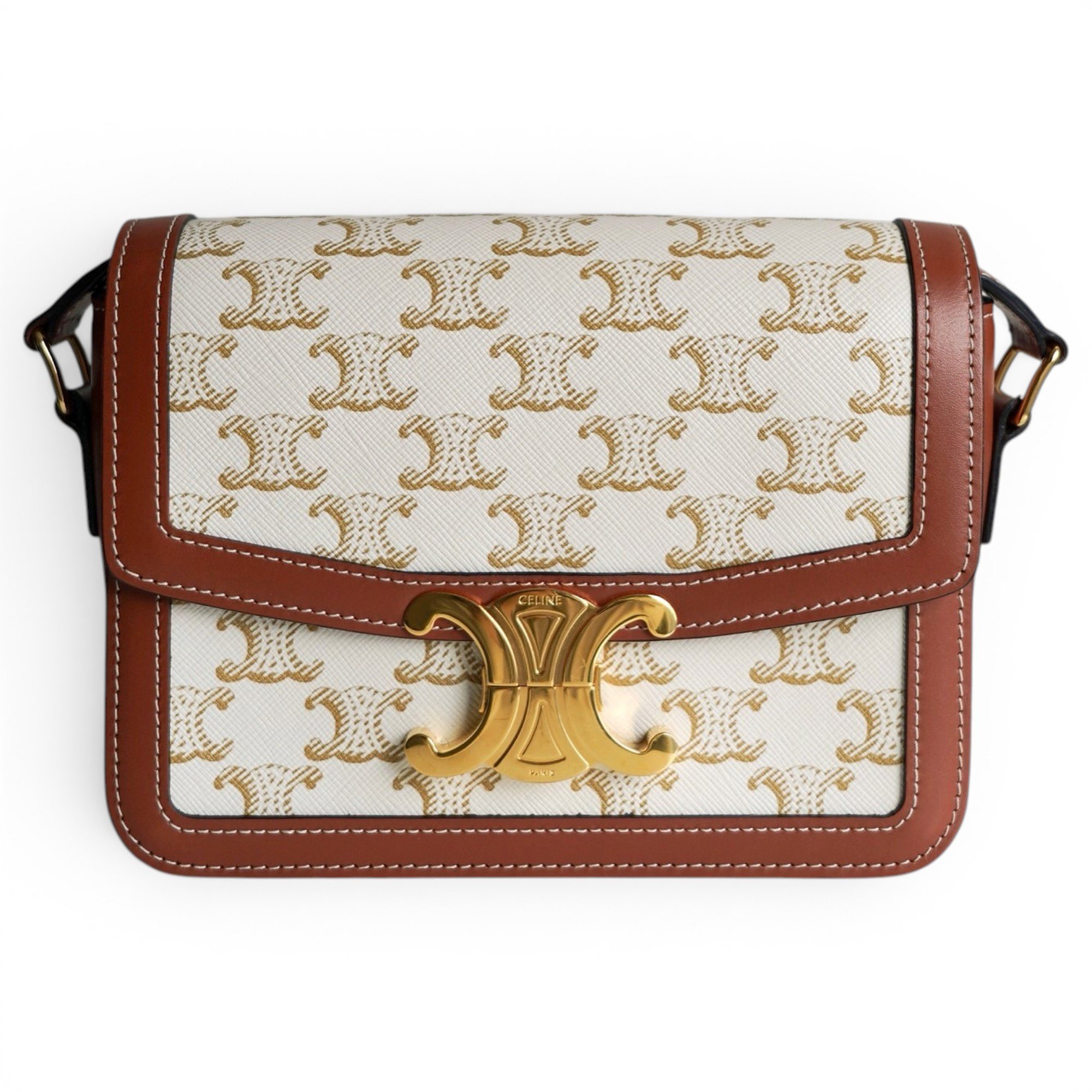 Celine Triomphe leather handbag