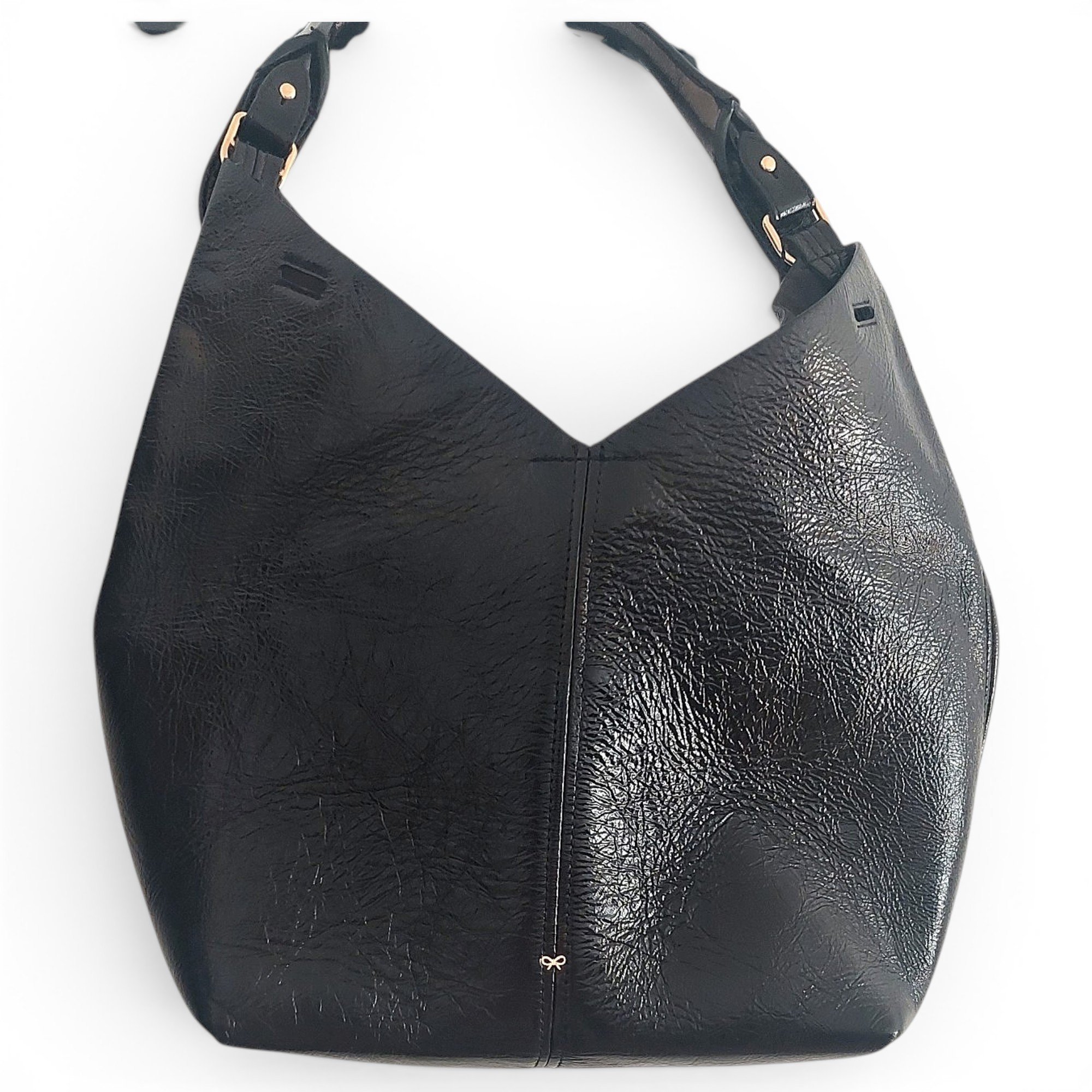 Patent leather handbag