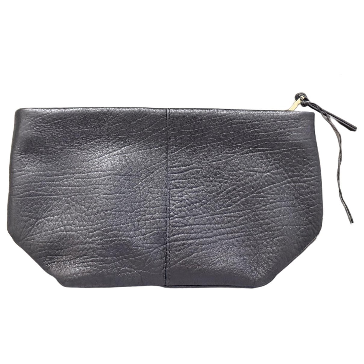 Leather clutch bag