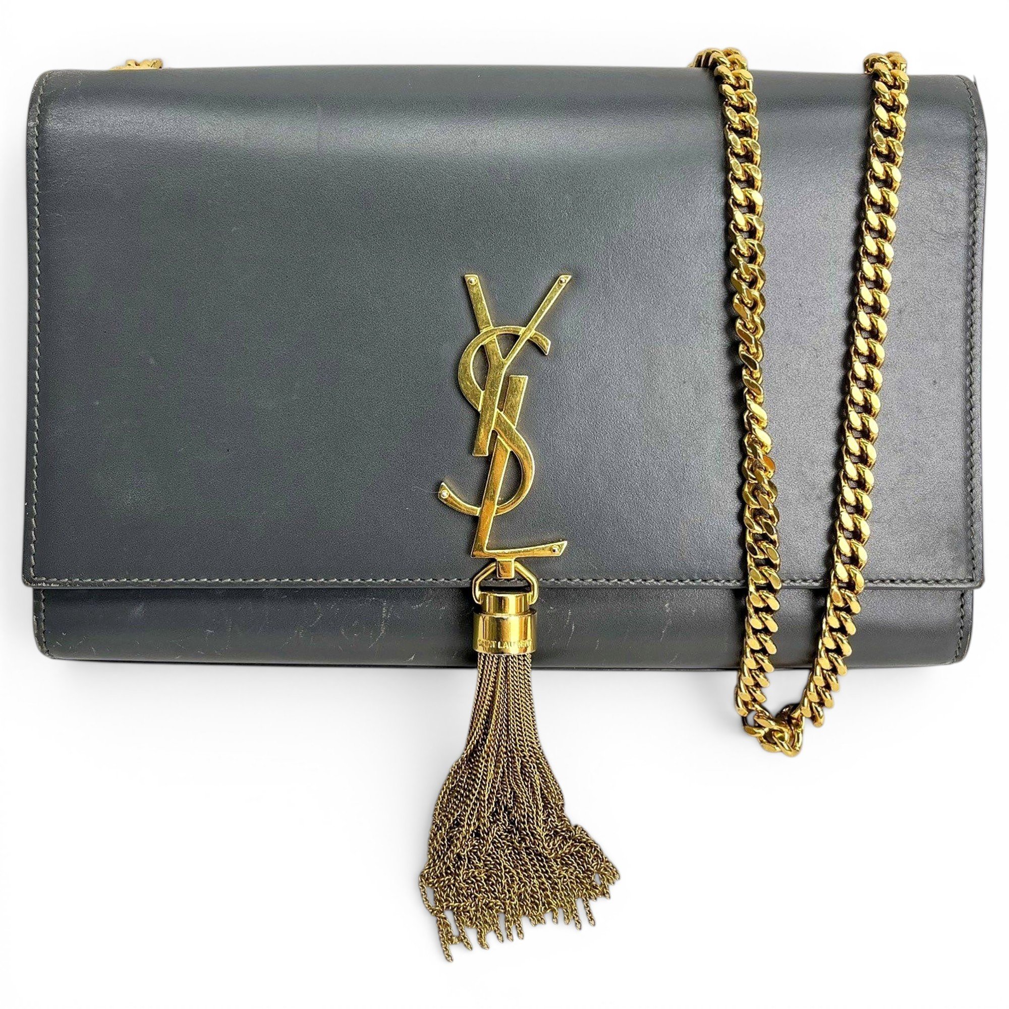 Pompom Kate leather crossbody bag