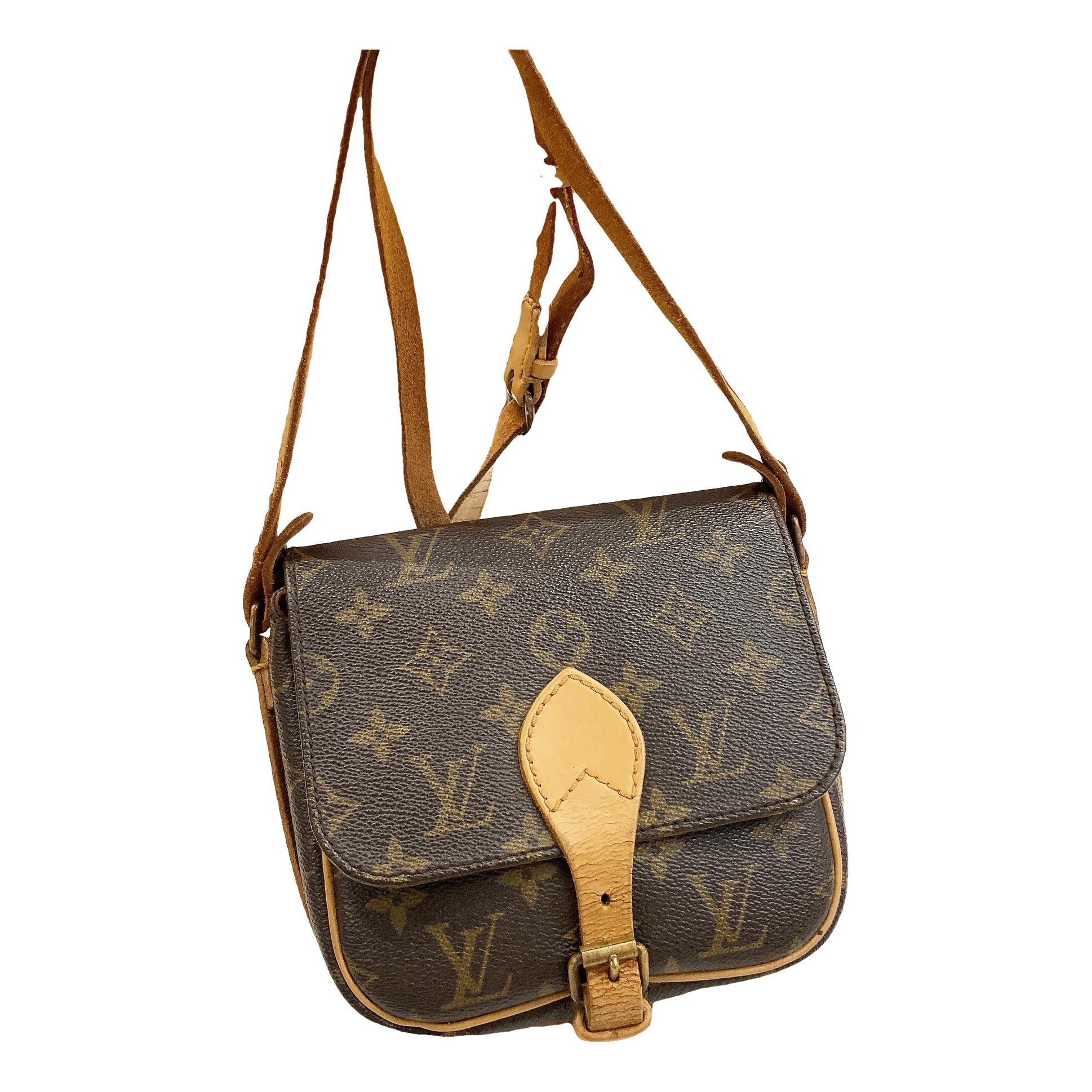 Cartouchière leather crossbody bag