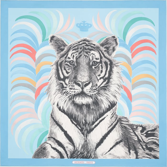 Tigre Royal 더블 페이스 스카프 90