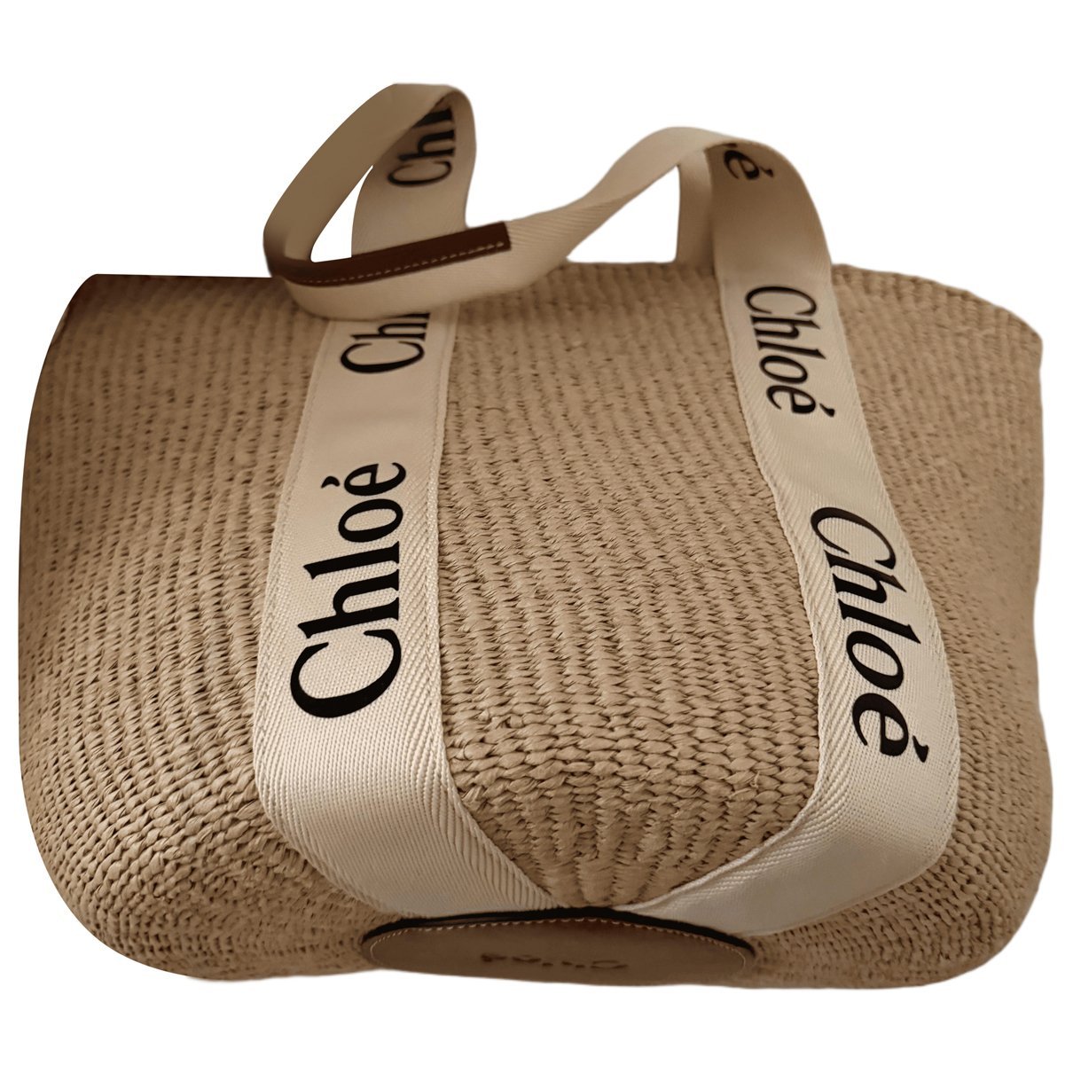 Woody Basket leather tote