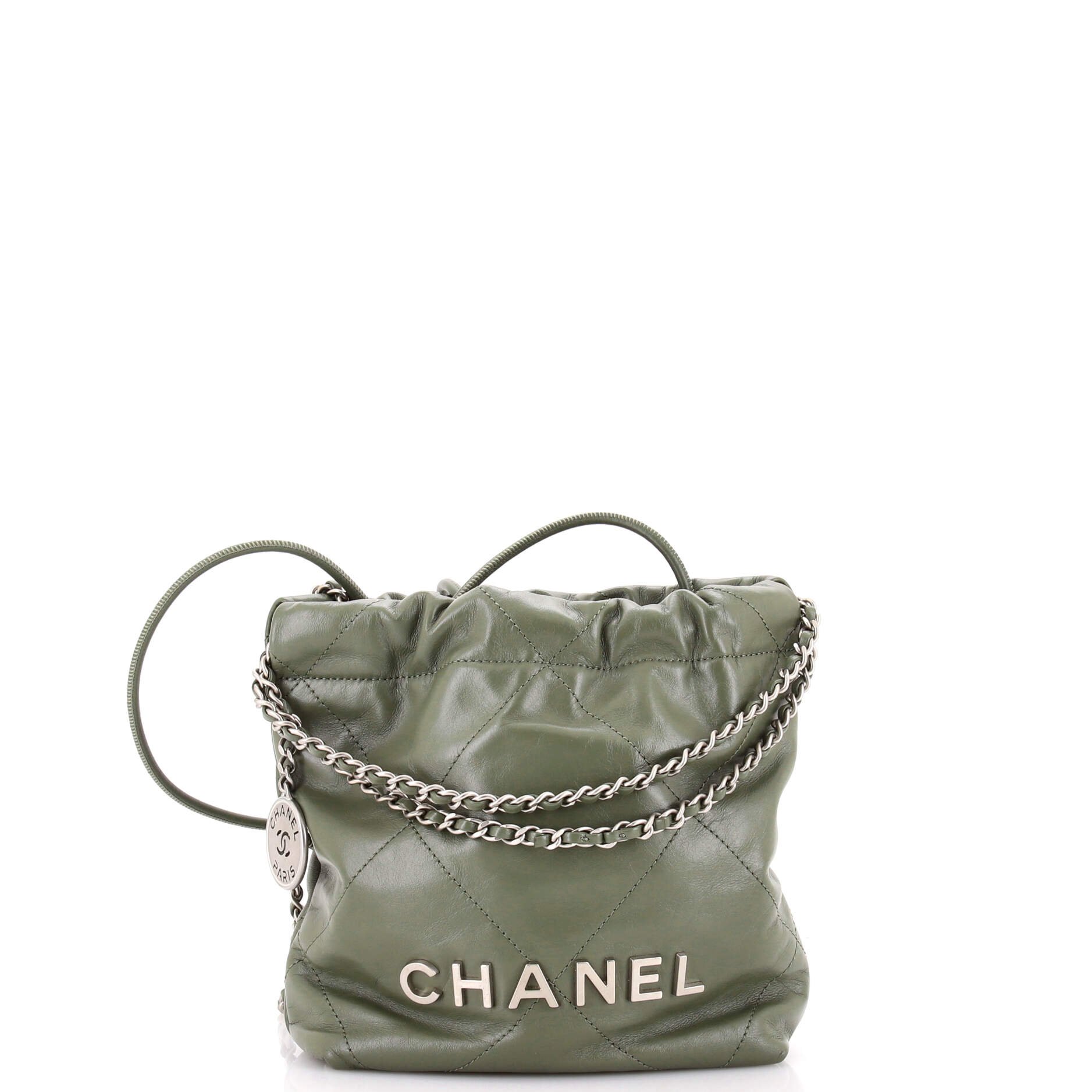Chanel 22 Chain Hobo Quilted Calfskin Mini