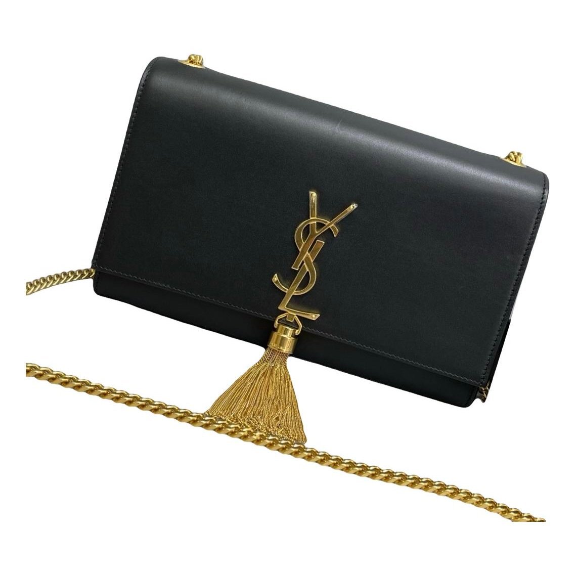 Pompom Kate leather handbag