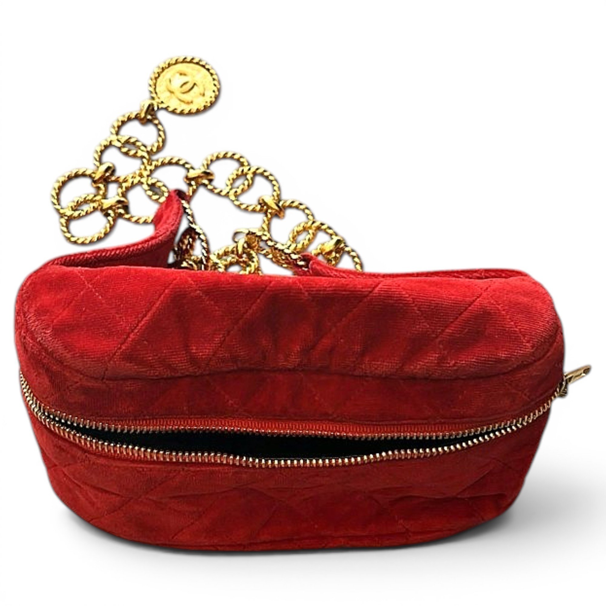 Velvet clutch bag
