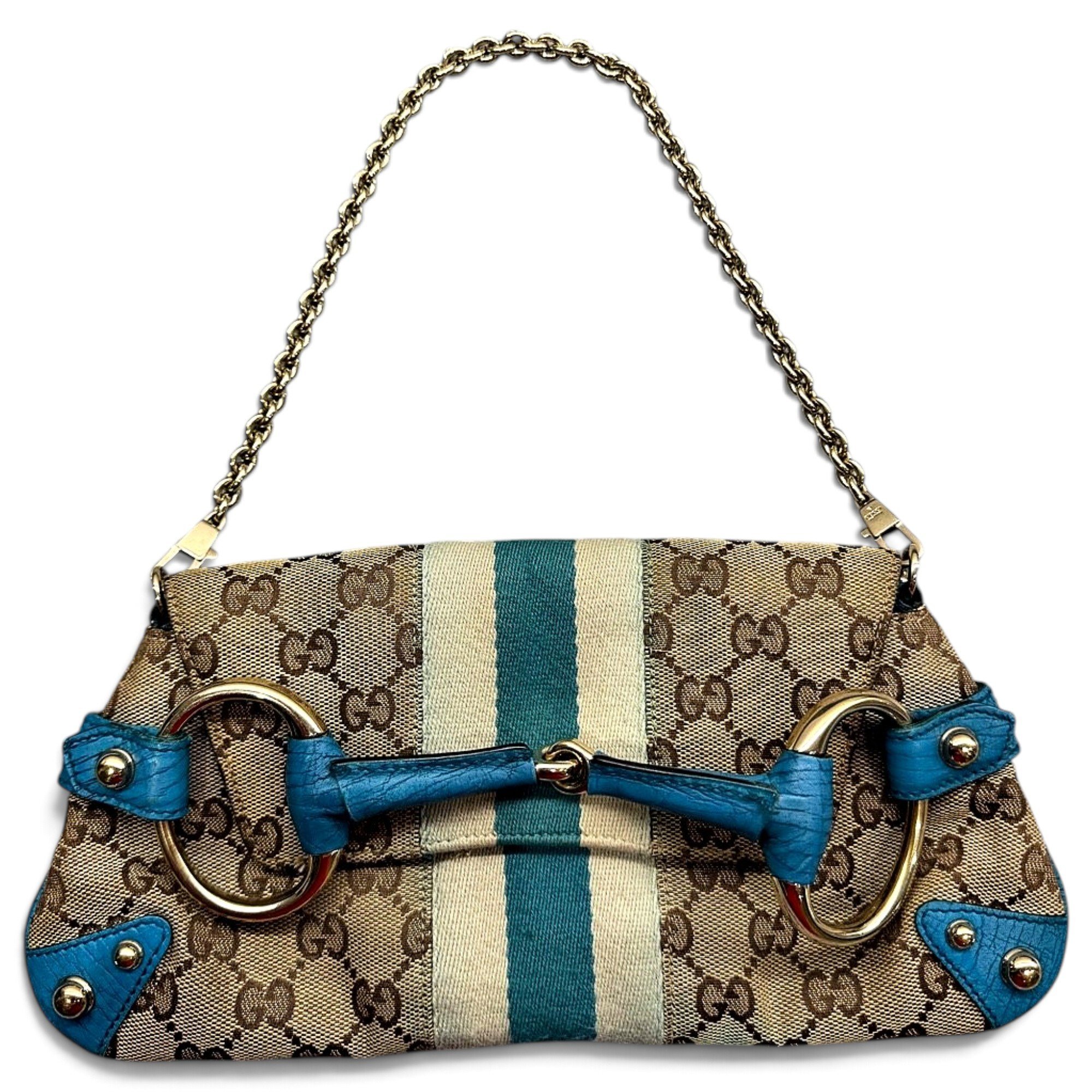 Horsebit Chain leather handbag