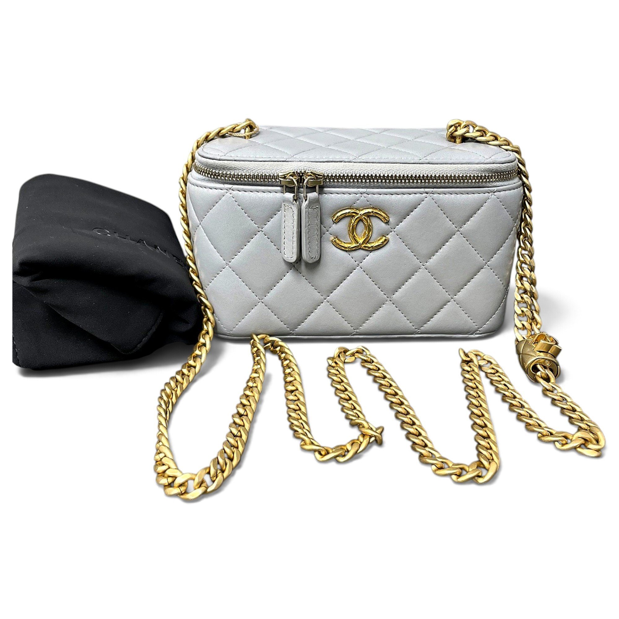 Trendy CC Vanity leather handbag