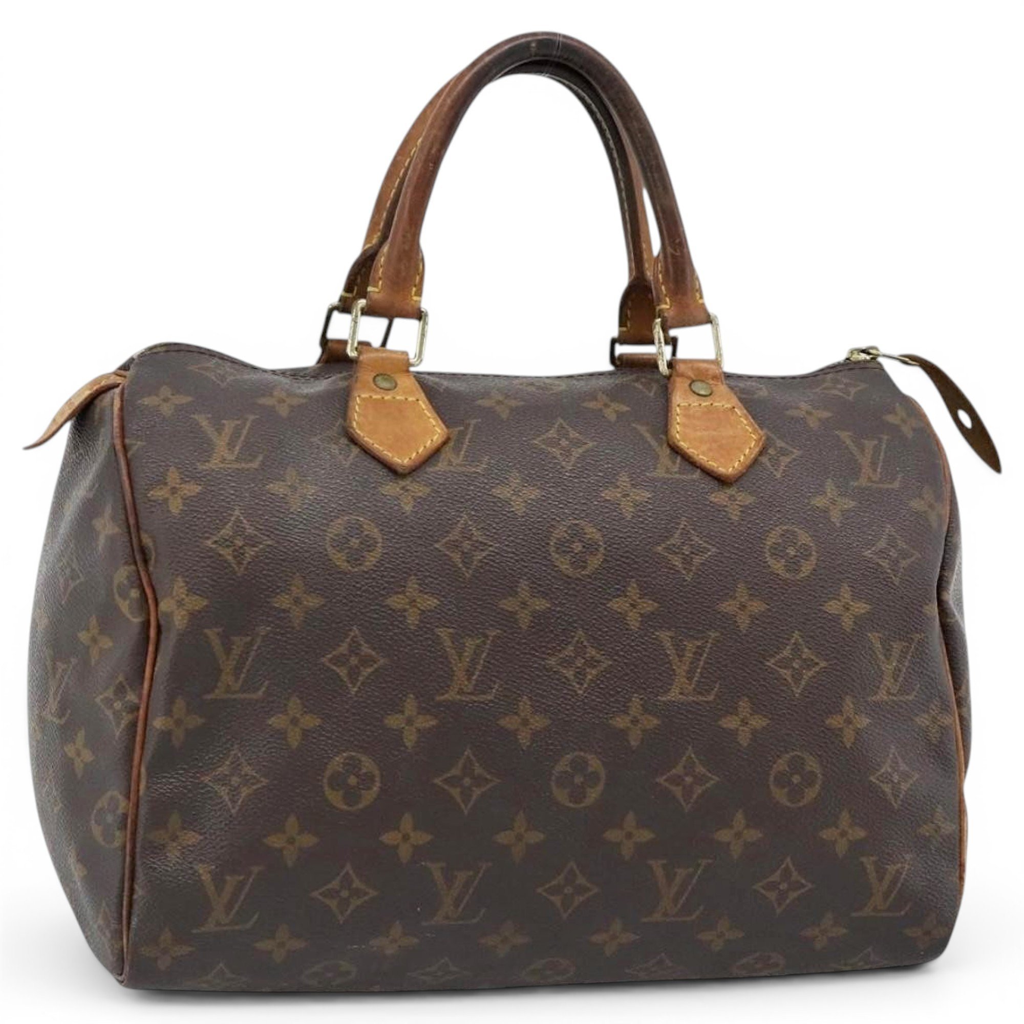 Speedy leather bowling bag