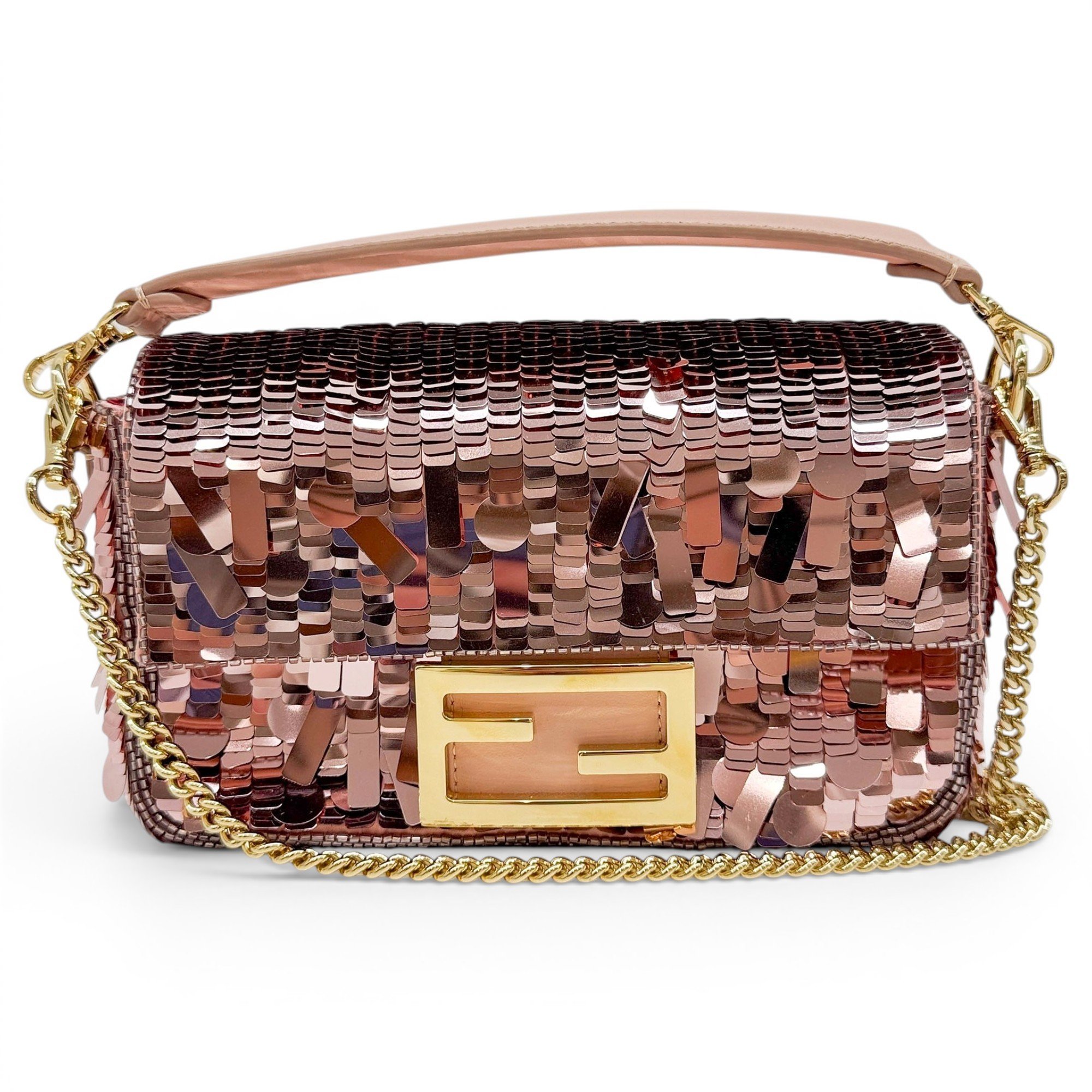 Baguette glitter mini bag