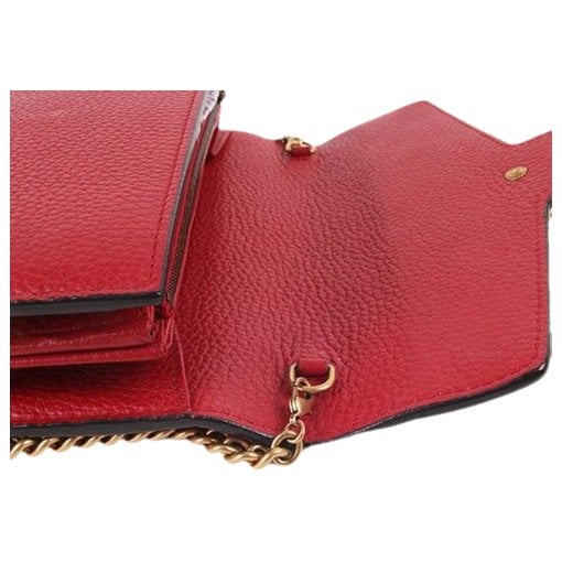 Leather clutch bag
