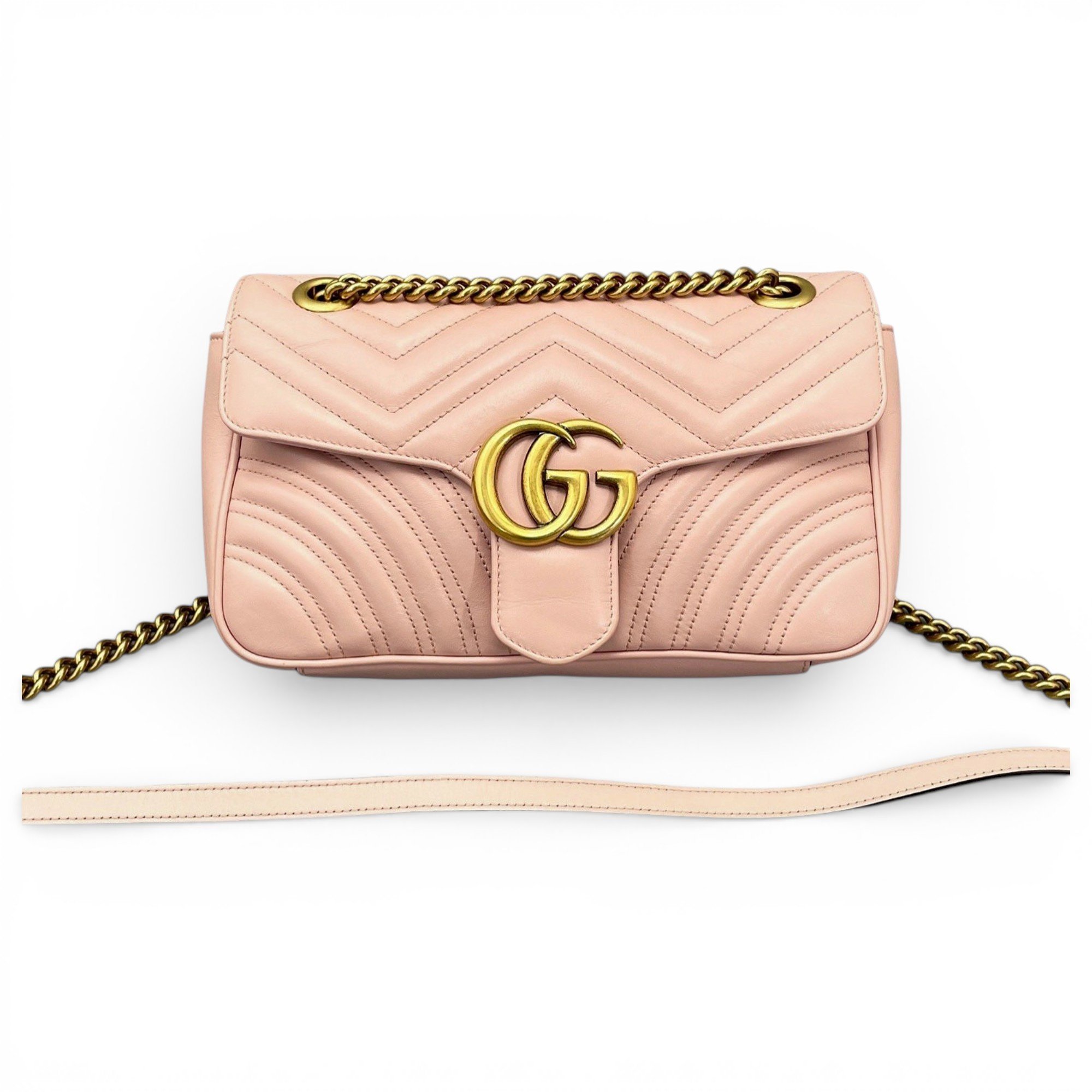 GG Marmont Flap leather crossbody bag