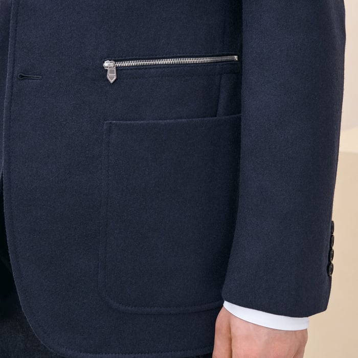 Marine Stadium Relax Jacket With Leather Pocket