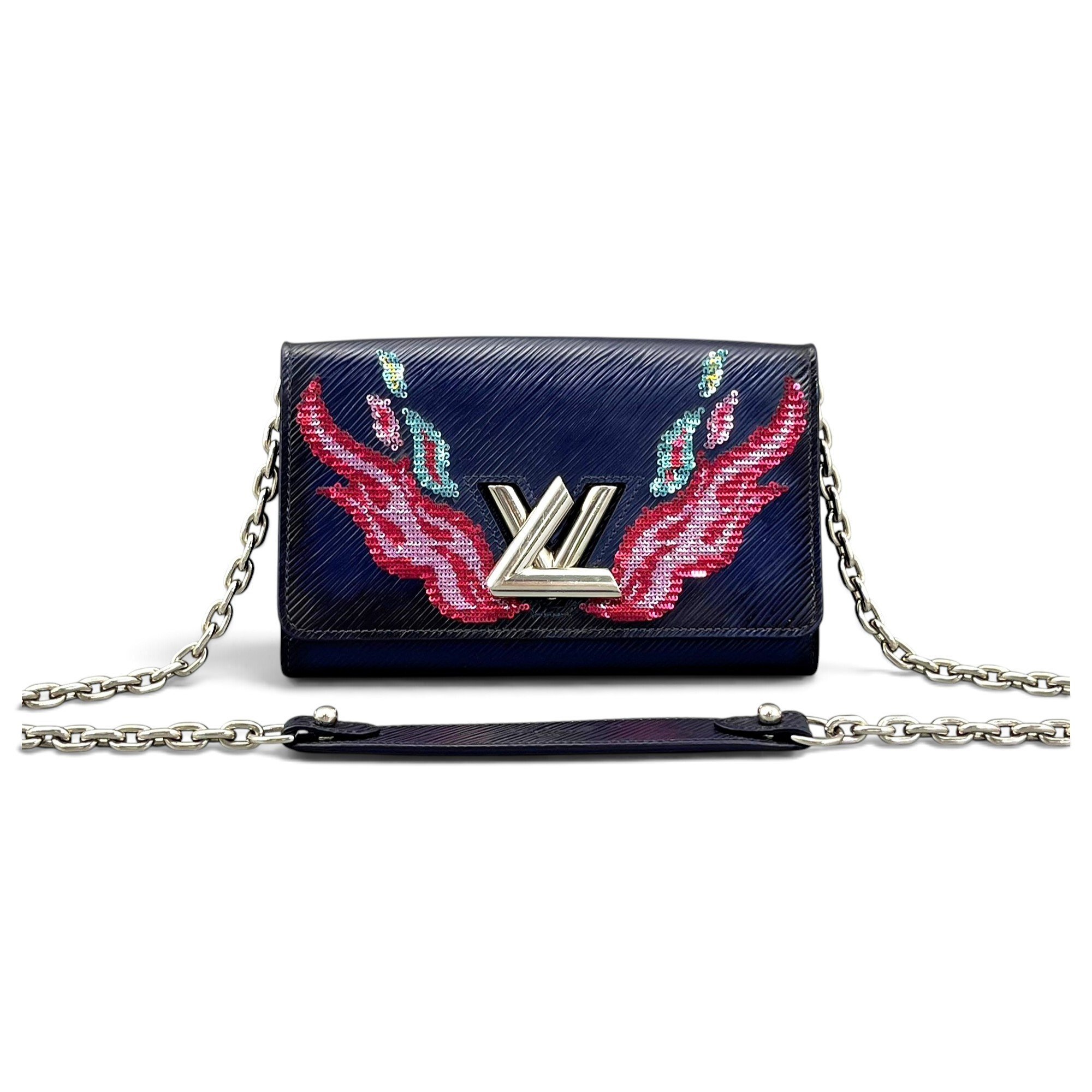 Twist Long Chain Wallet leather handbag