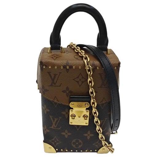 Camera Box leather handbag