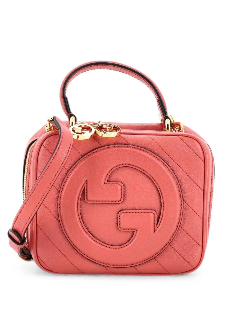 Blondie NM Top Handle Shoulder Bag Diagonal Quilted Leather satchel