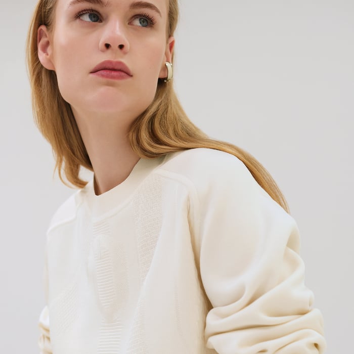 Blanc Cassé "Coaching" Long-sleeve Sweater